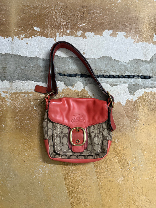 Coach vintage orange monogram bag