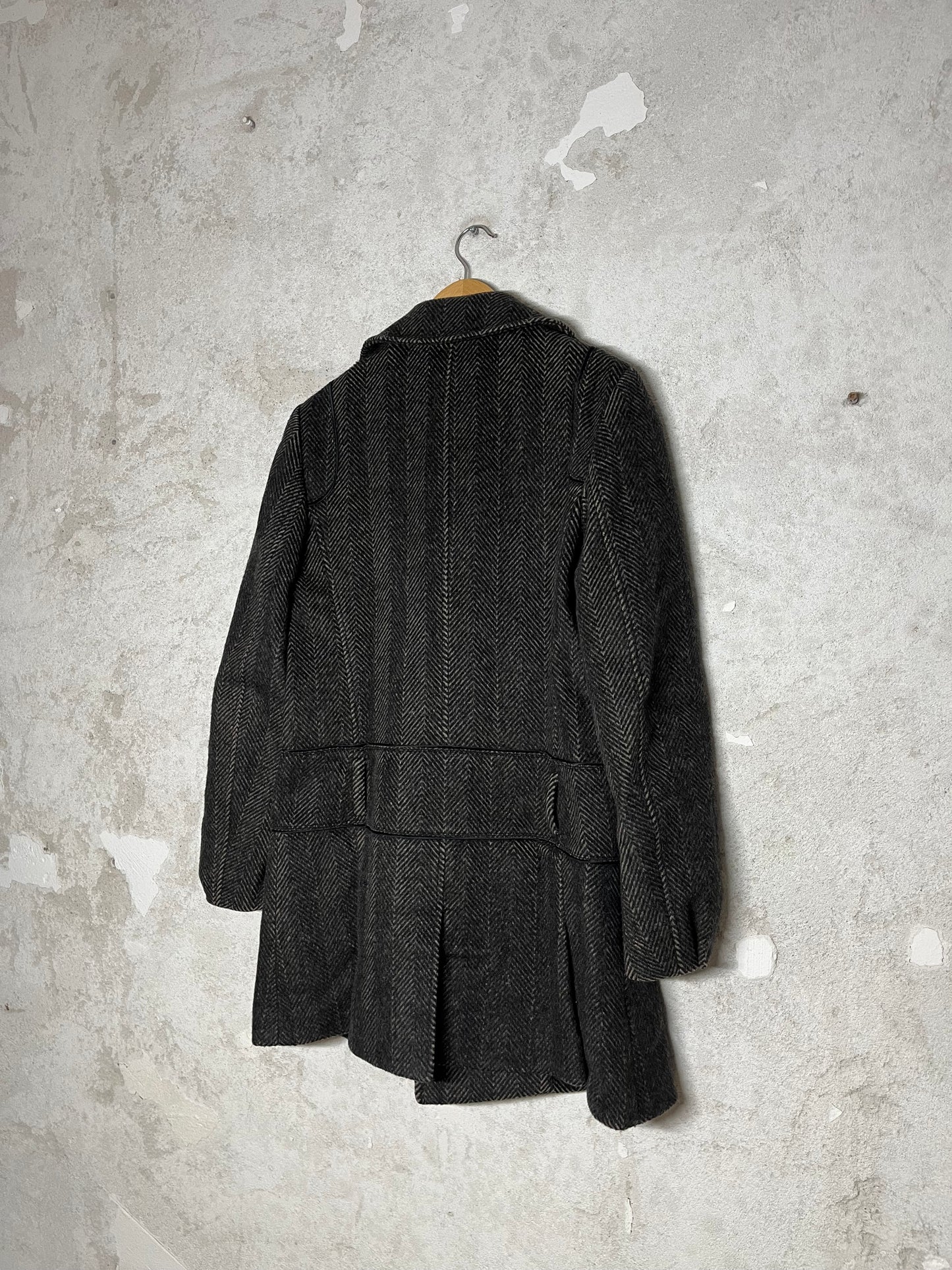 Prada heavy trench coat alpaca - XL