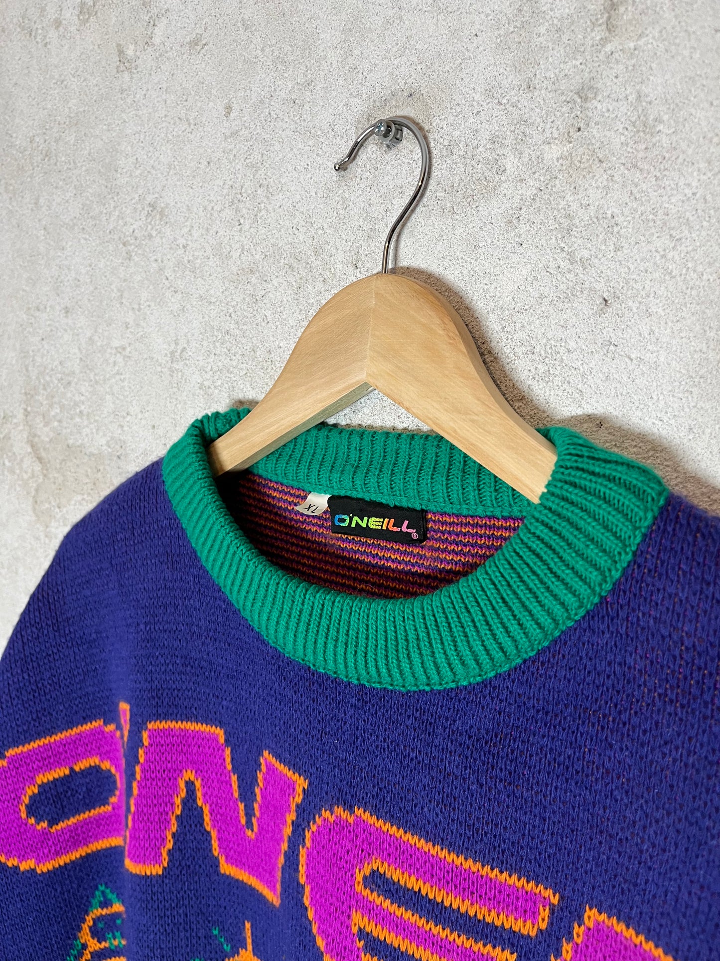 O’neill vintage ski heavy knit collectors sweatshirt - XL