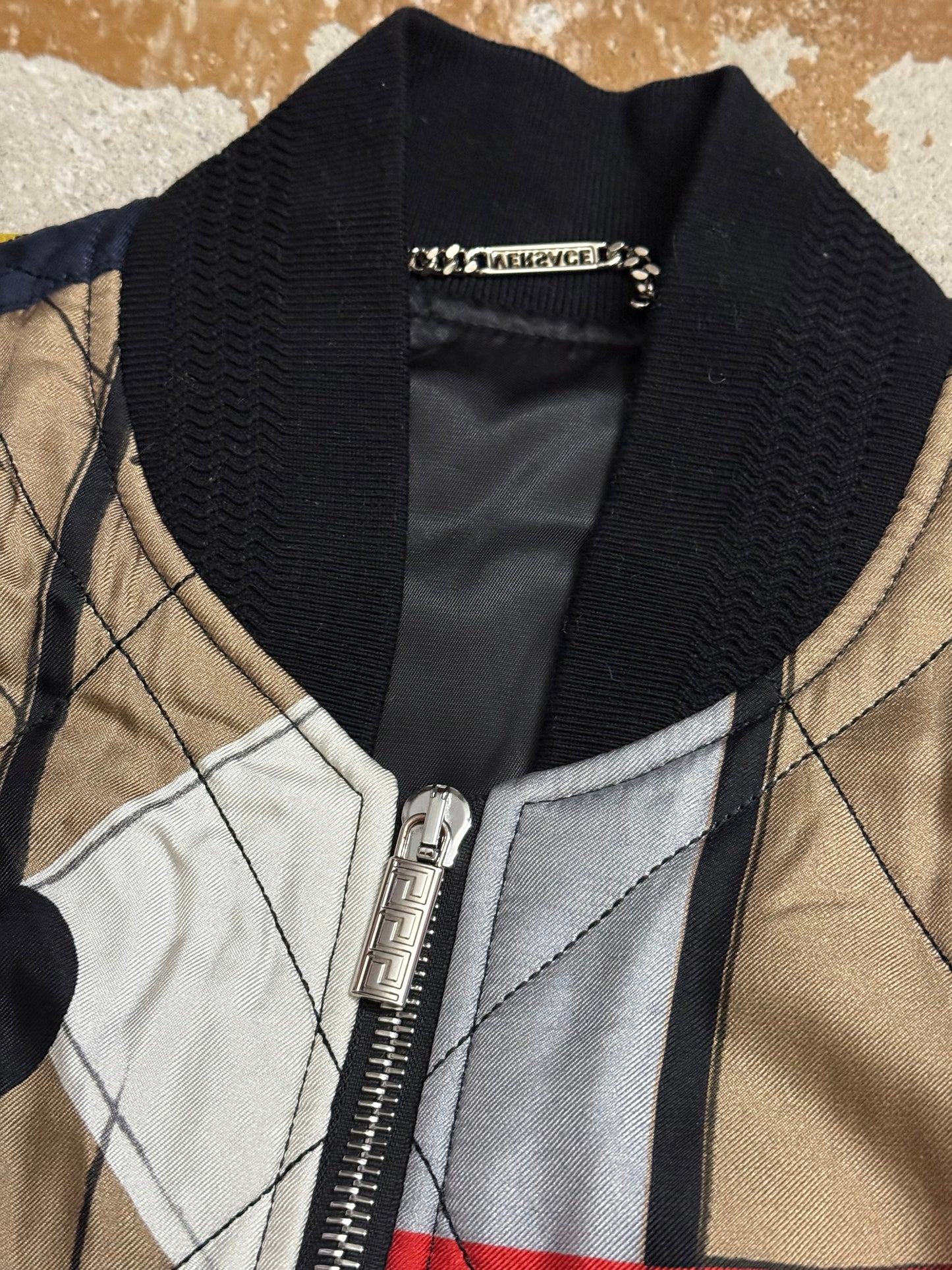 Versace vintage baroque bomber jacket - M