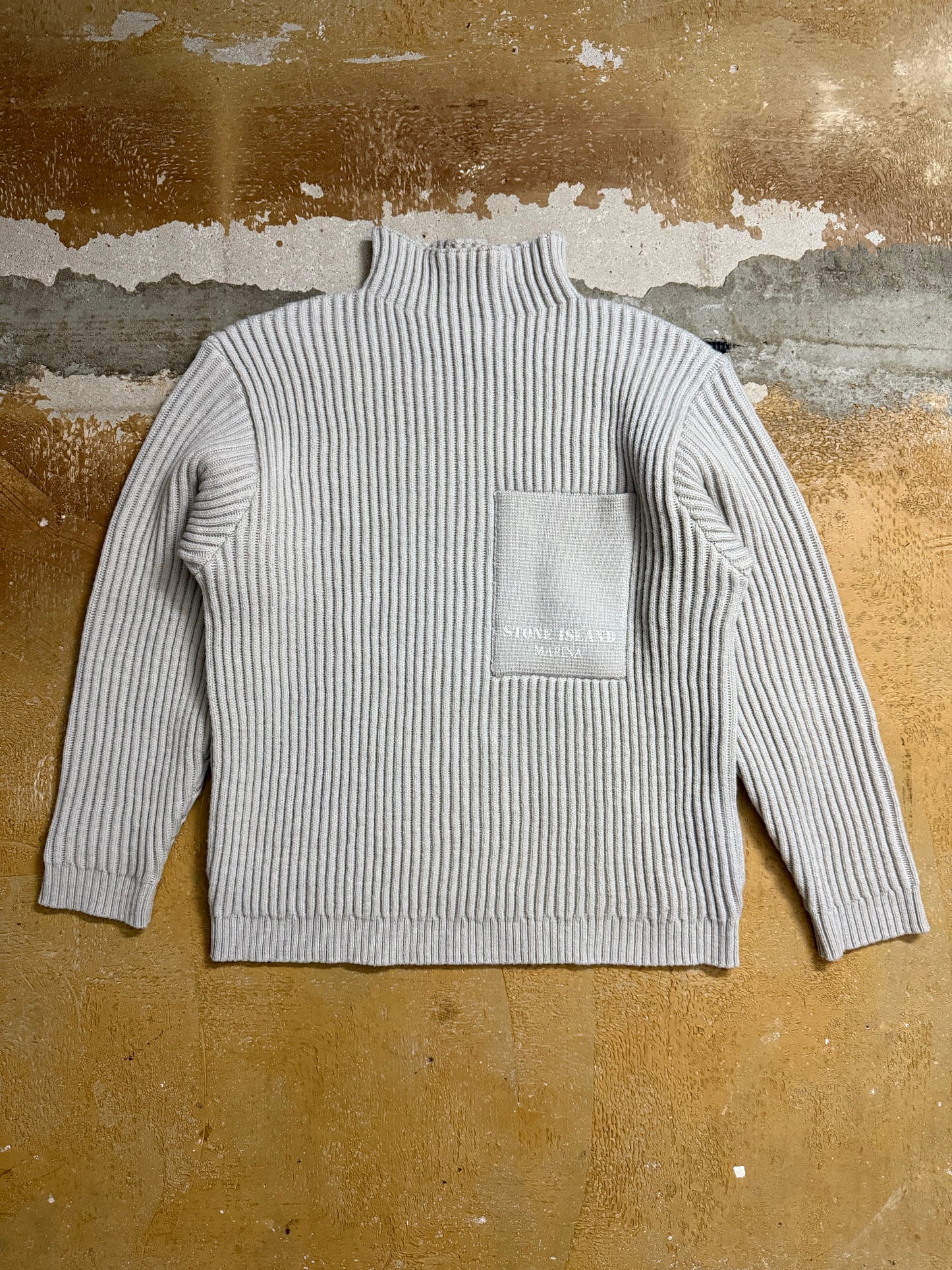 Stone Island Marina 100% wool knit sweater - L