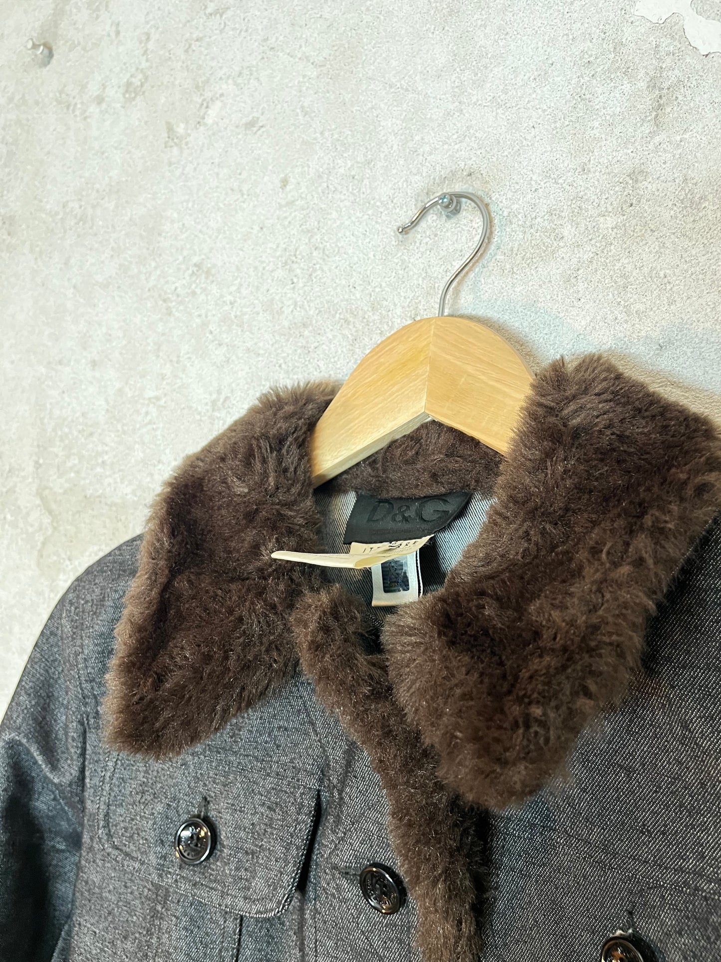 Dolce & Gabbana vintage faux fur jacket - M