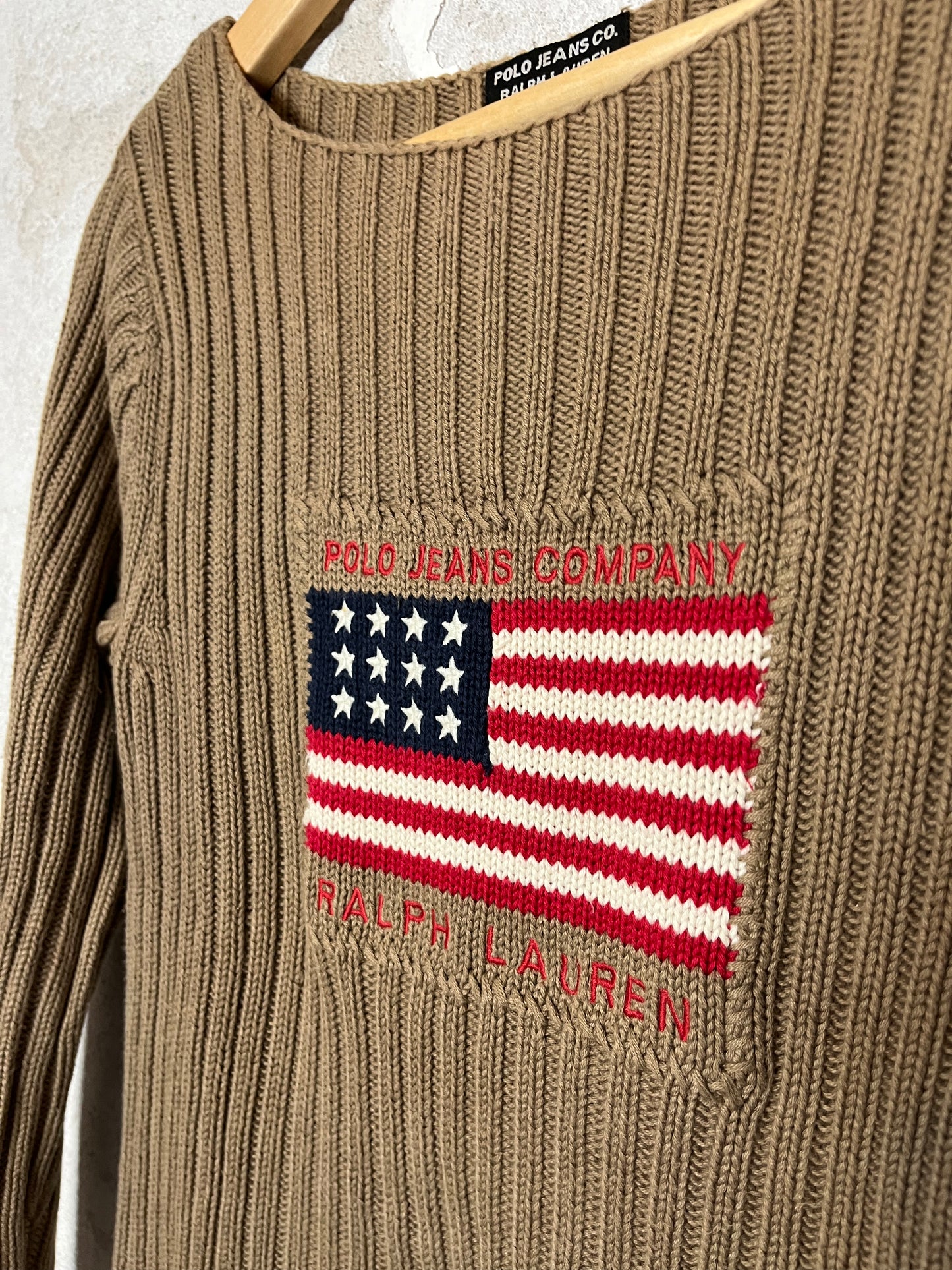 Ralph Lauren vintage USA flag sweater - M