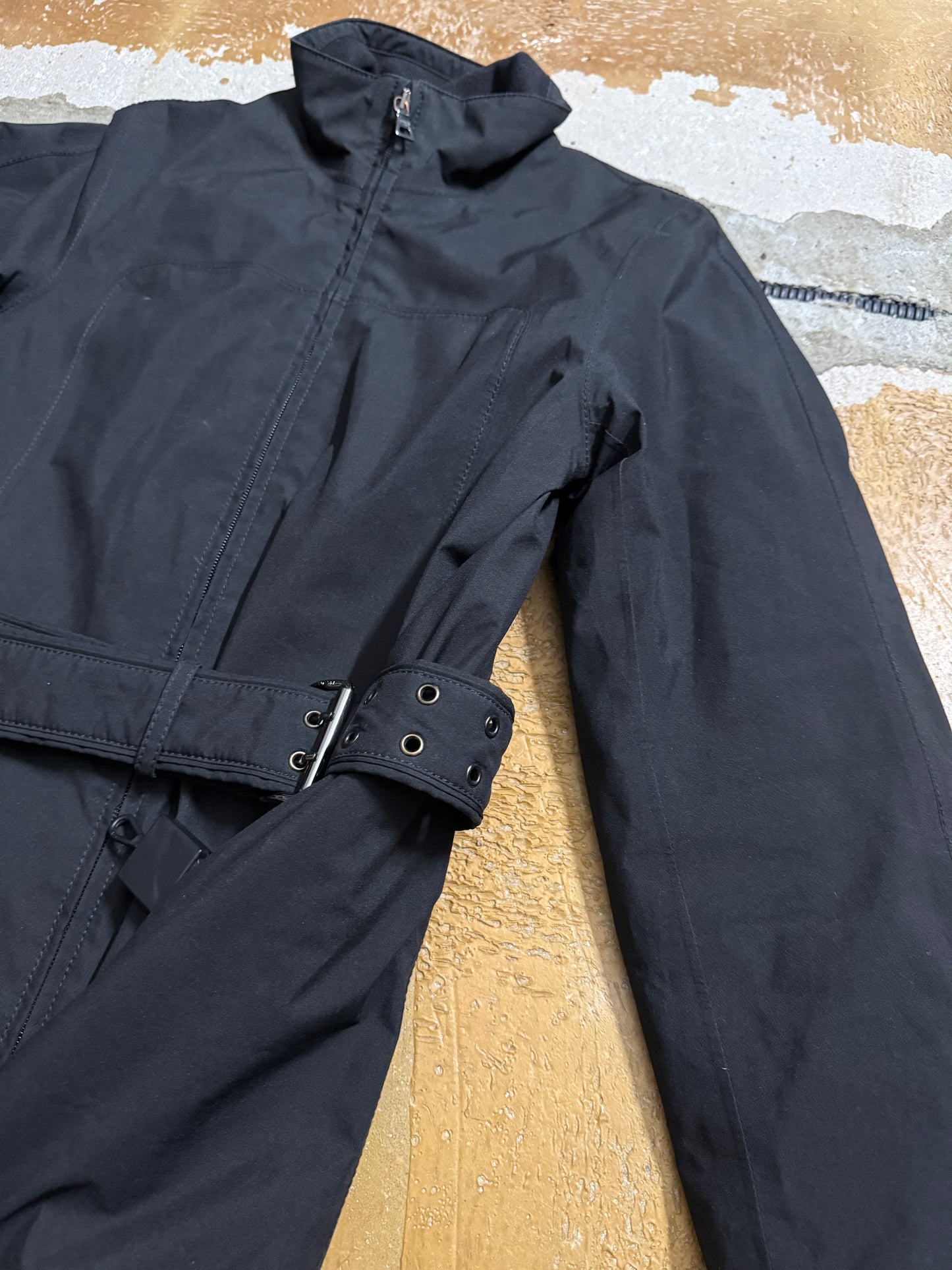 Prada vintage trenchcoat padded down jacket - S