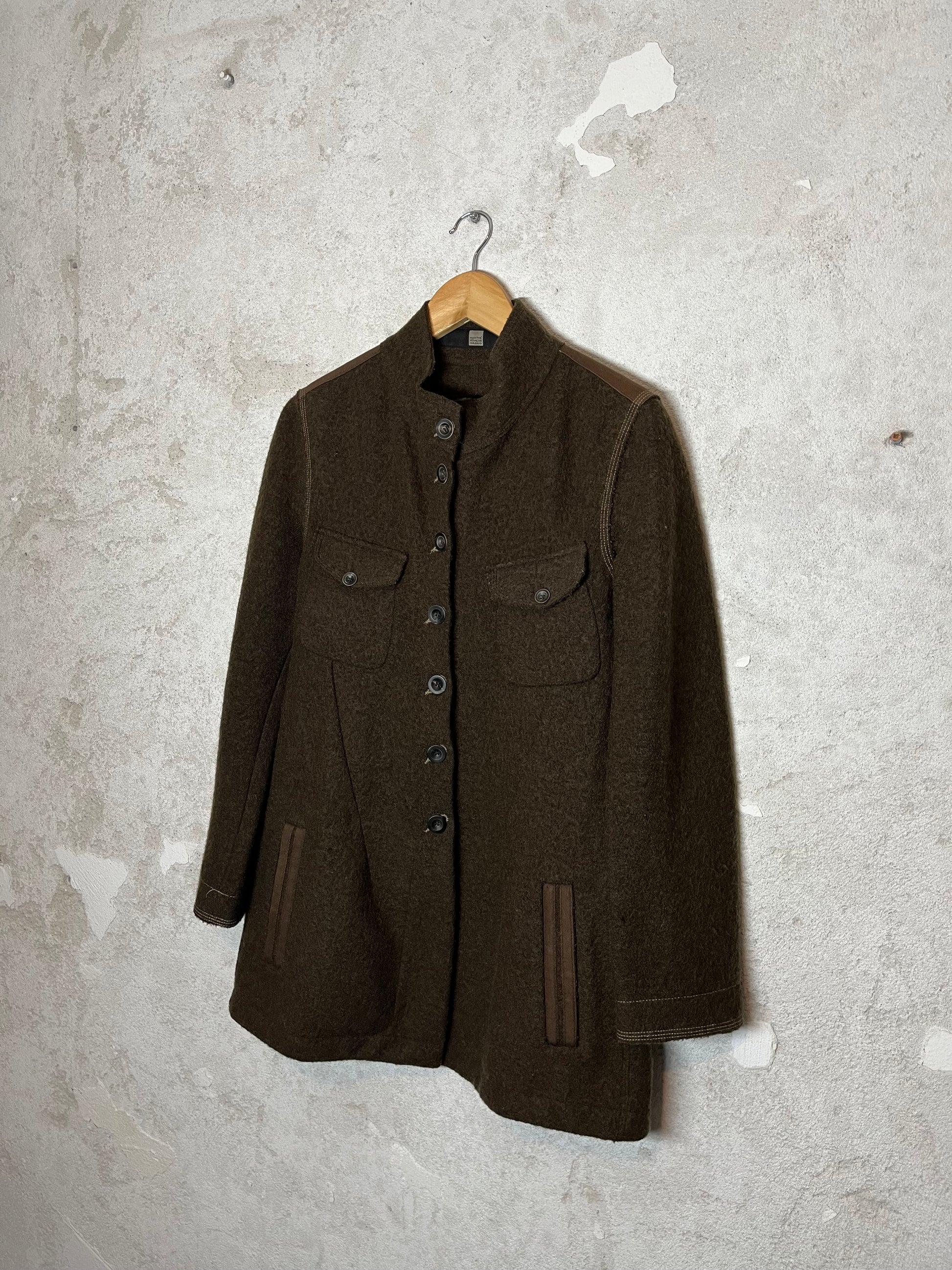 Marithé François Girbaud wool button up jacket