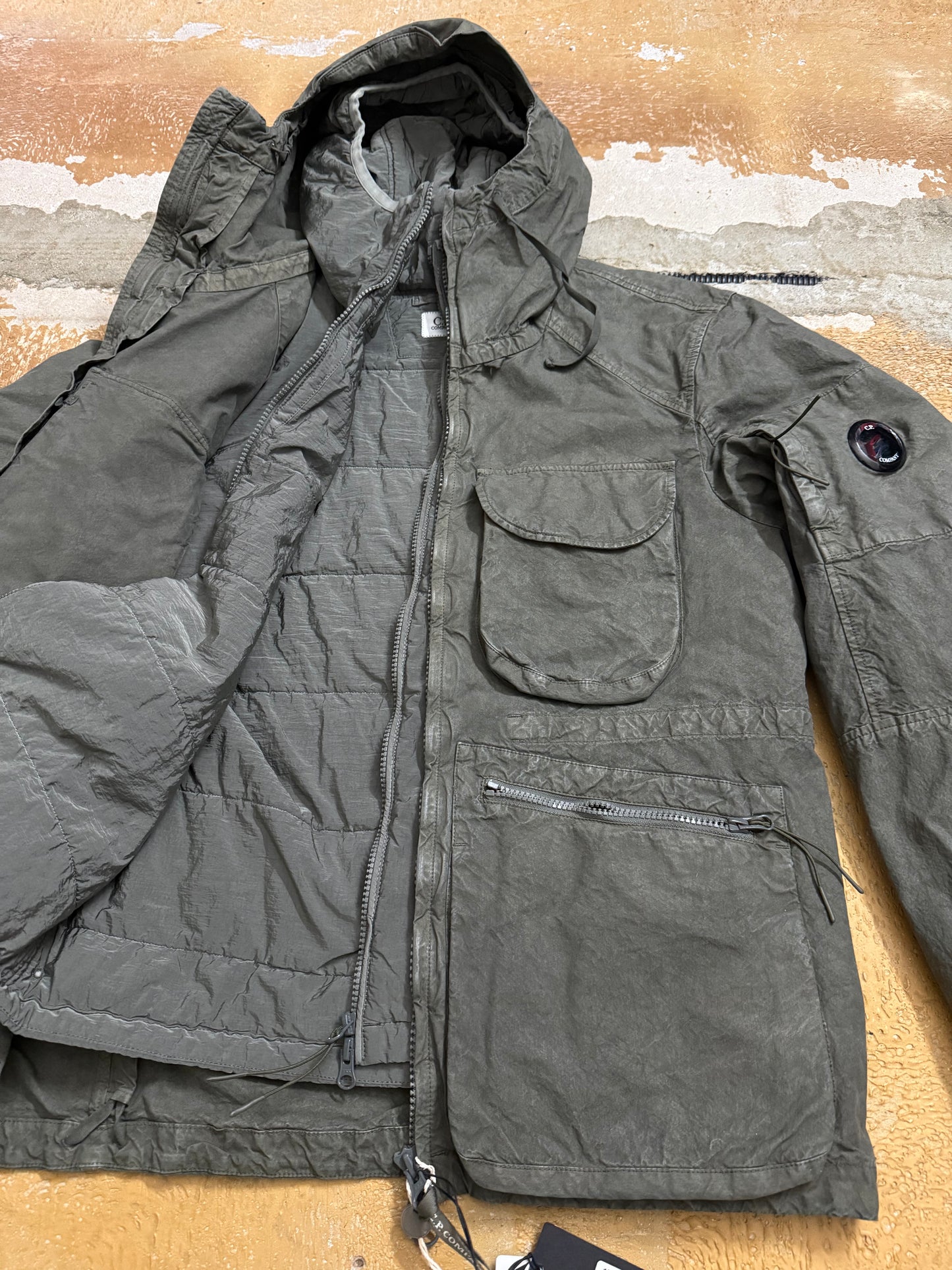 CP Company Ba-Tic Halley Stevensons waxed cotton 2-in-1 winter jacket - S