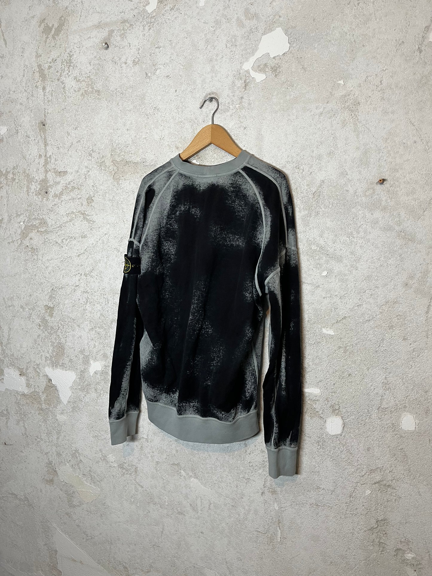 Stone Island hand sprayed airbrush sweater - M