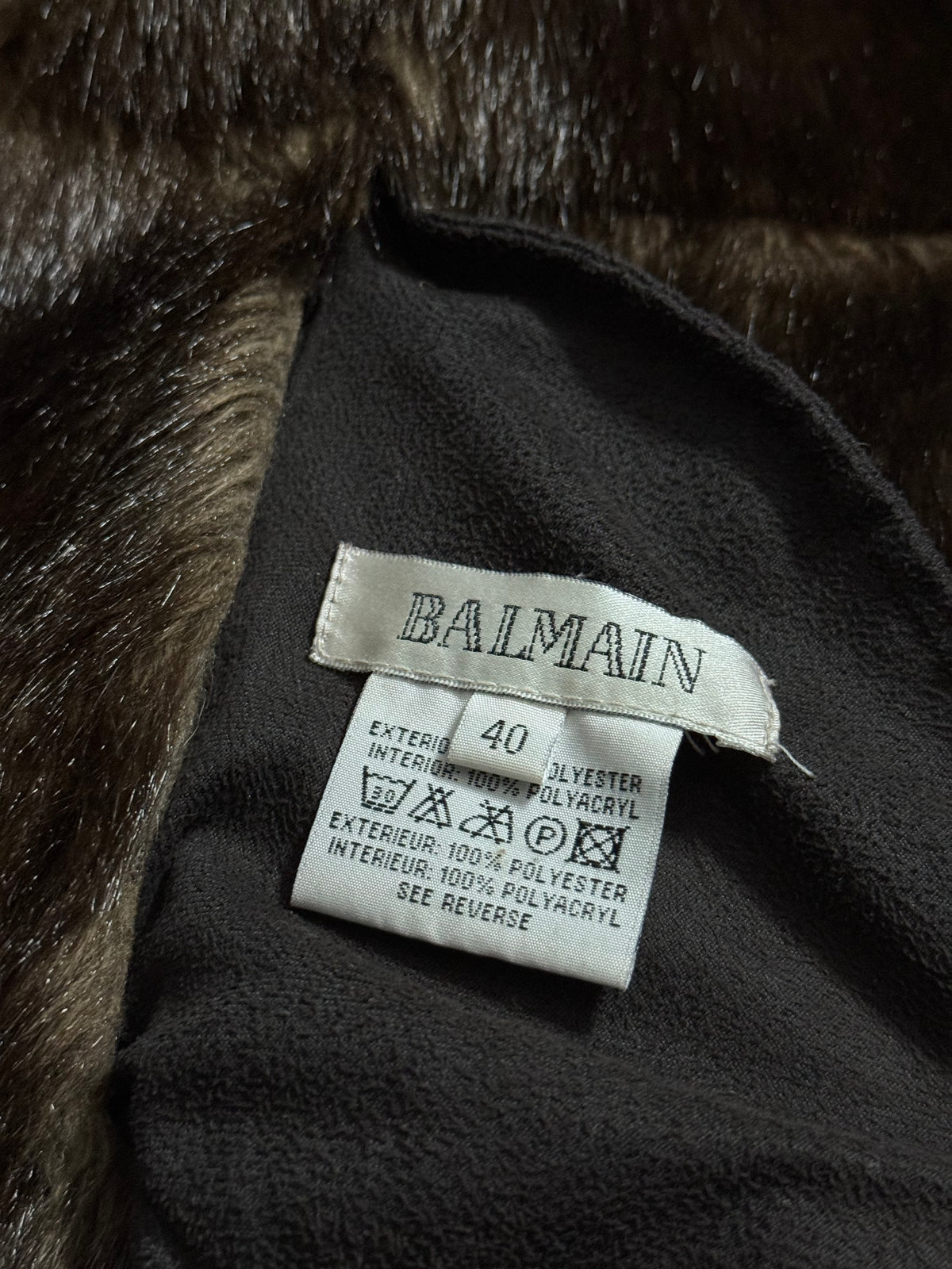 Balmain vintage fur jacket - M