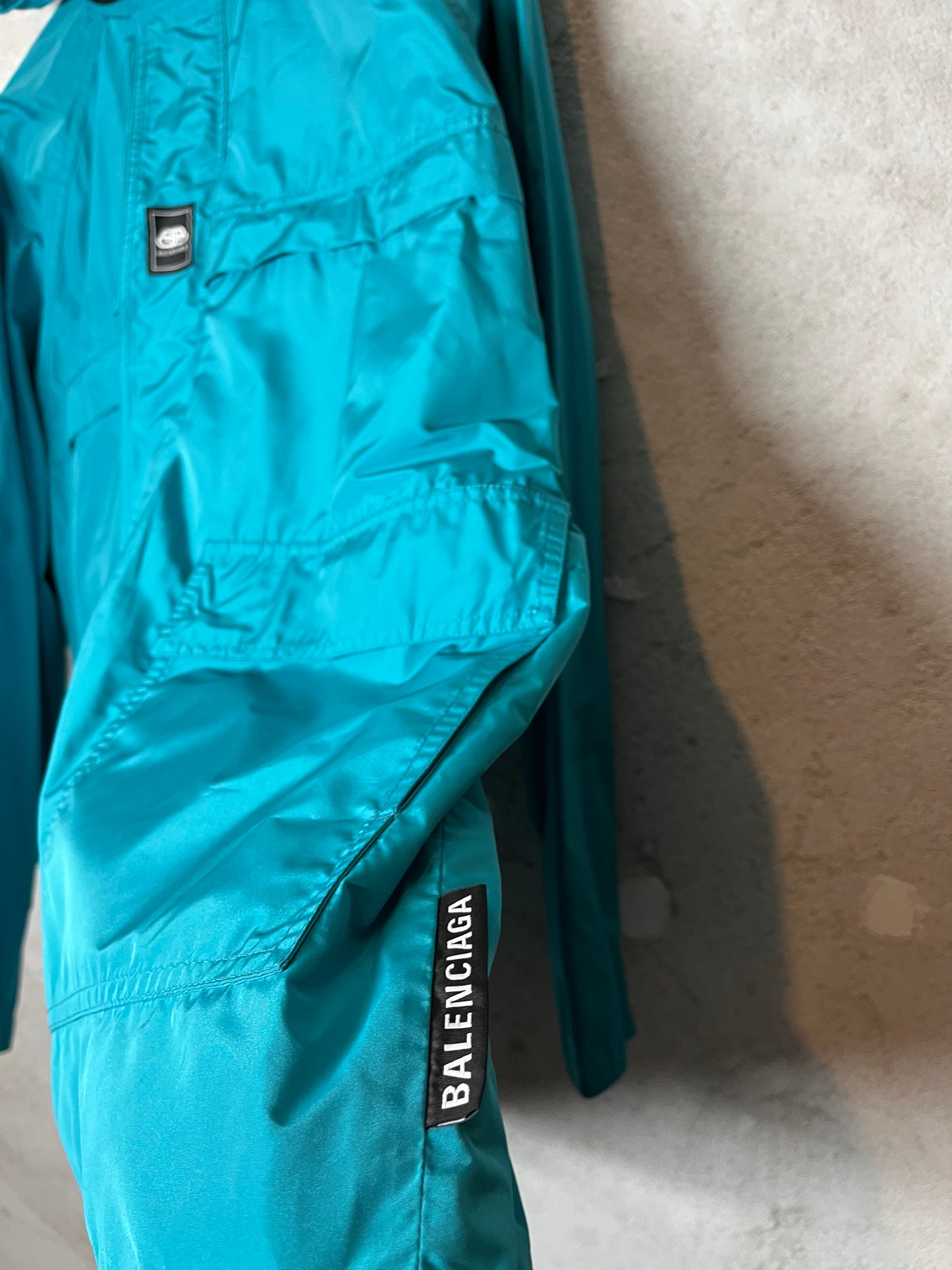 Balenciaga rain jacket with logo application - XL