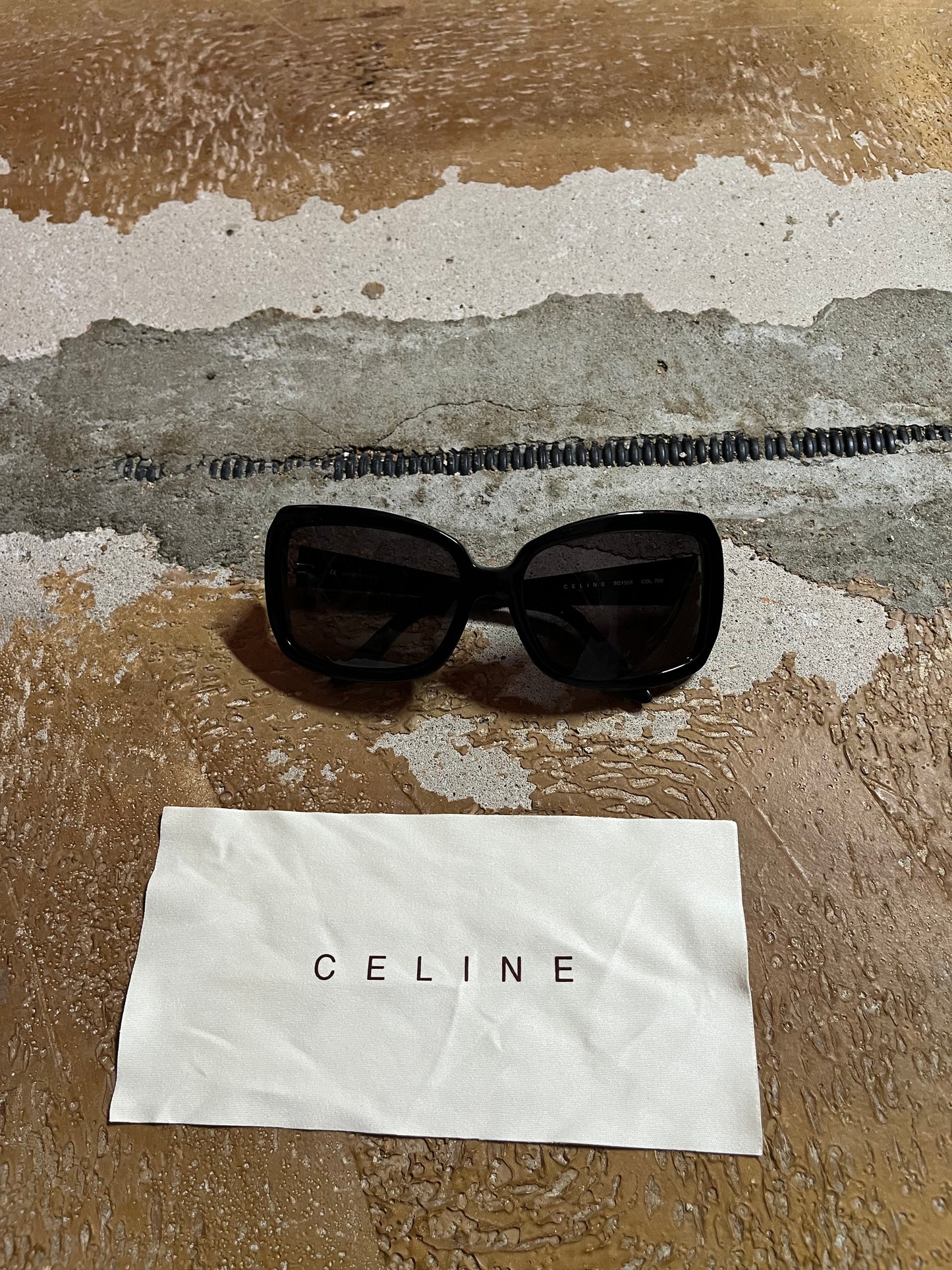 Celine SC1559 700 sunglasses as new + accessories