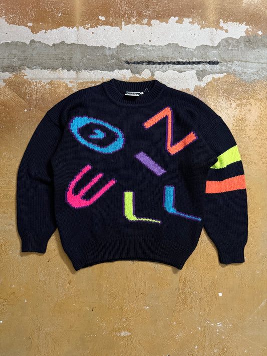 O’neill vintage heavy knit ski multicolor sweater - M