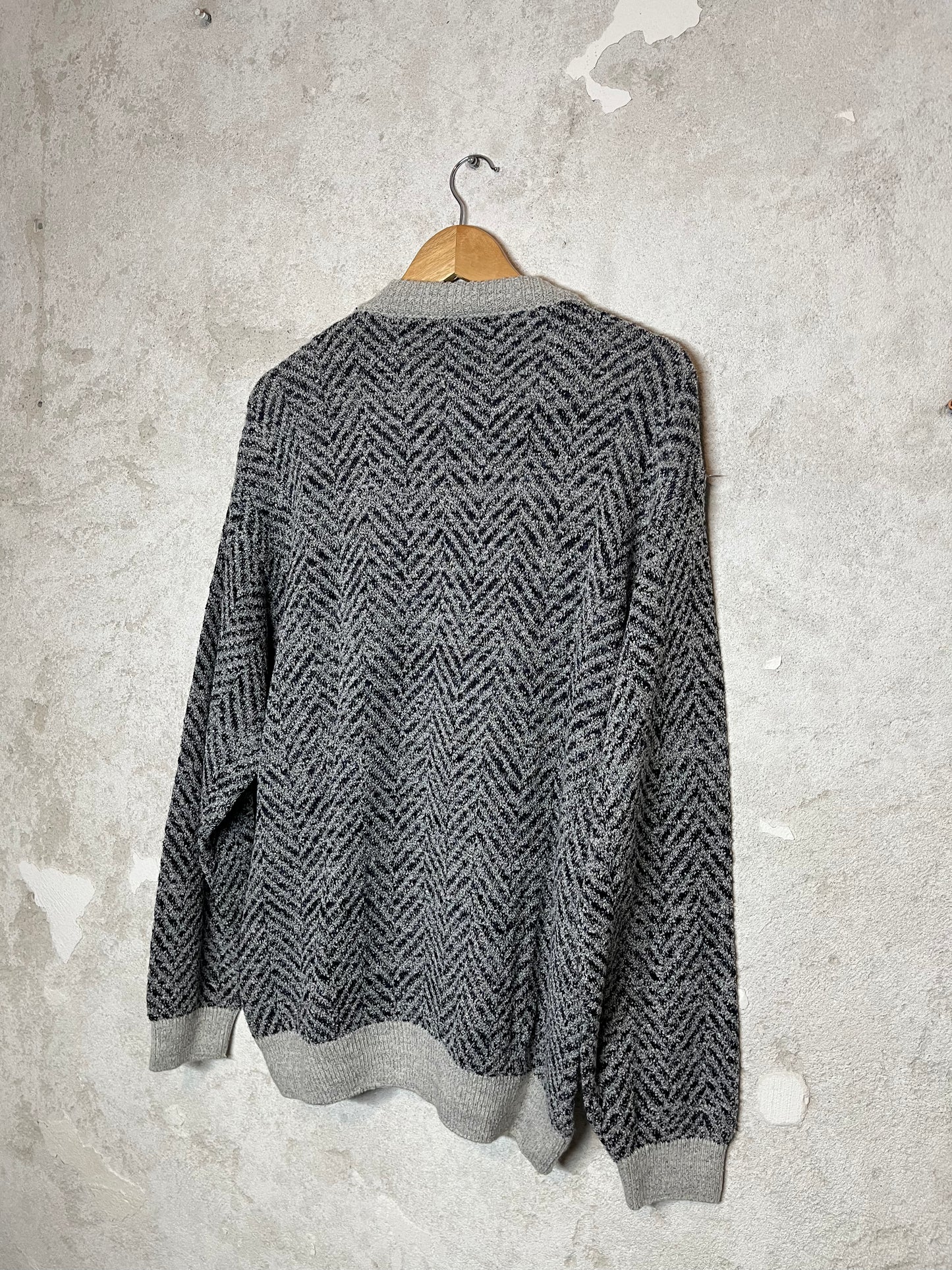 Fiume vintage coogi style knit sweater - M/L