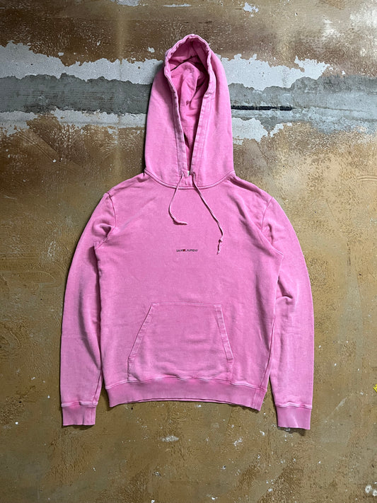 Saint Laurent Paris pink hoodie - L