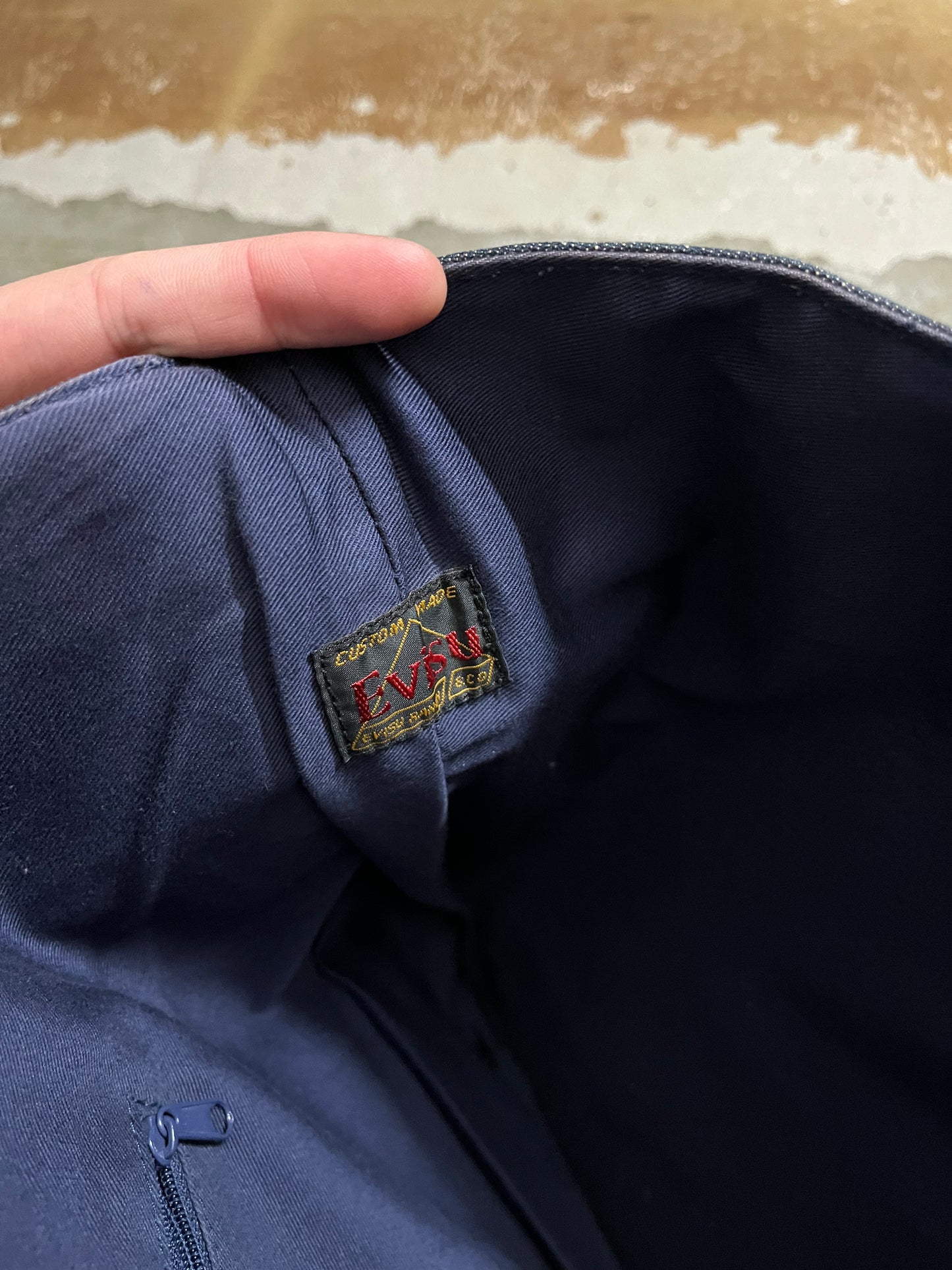 Evisu vintage denim bag