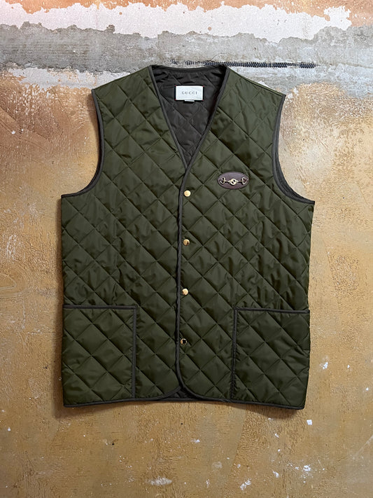 Gucci vintage quilted hunting bodywarmer gilet (RRP €1.750) - L