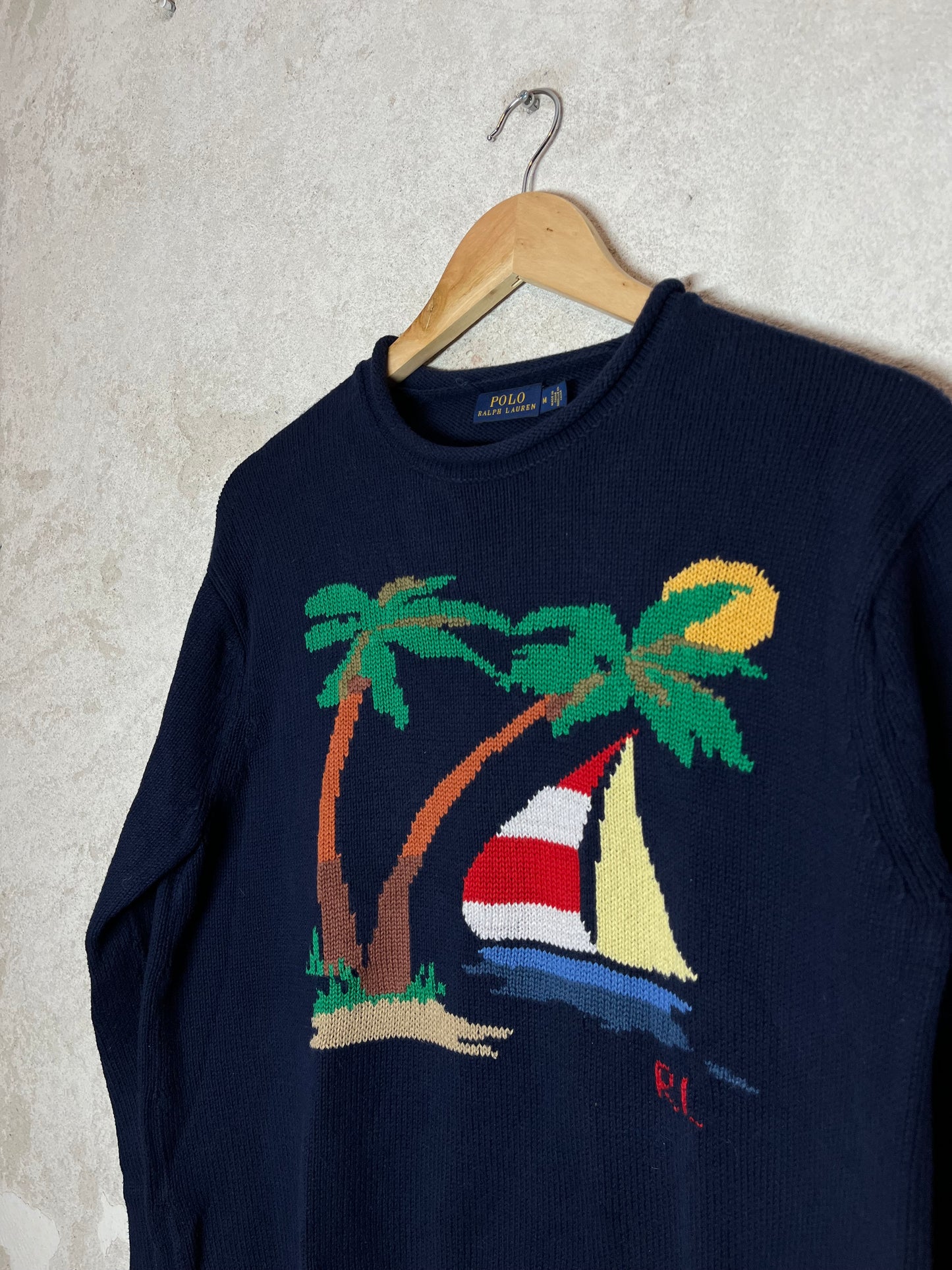 Ralph Lauren Polo Sport knit graphic sweater - M