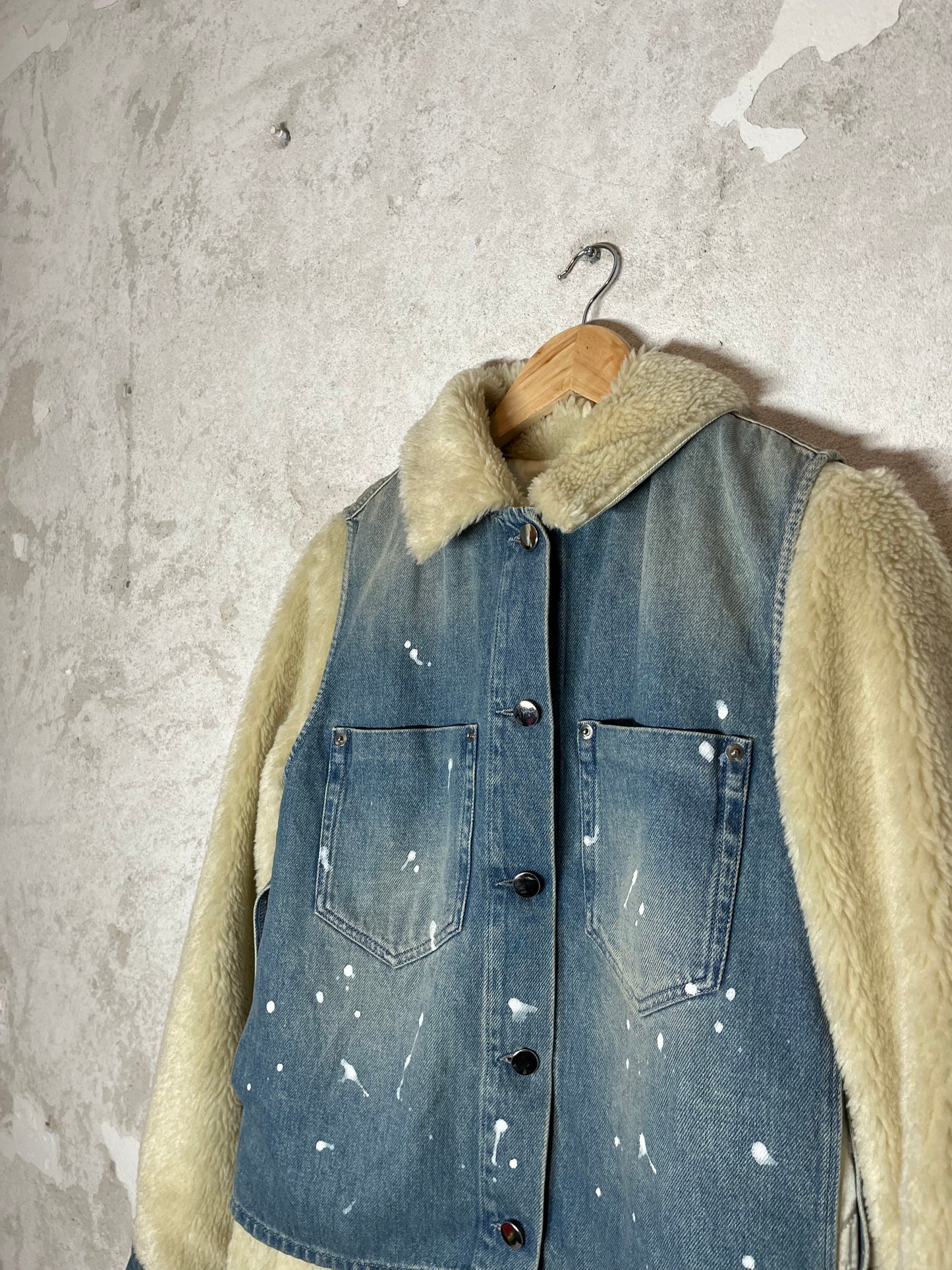 Maison Martin Margiela MM6 runway denim/sherling jacket - S / M