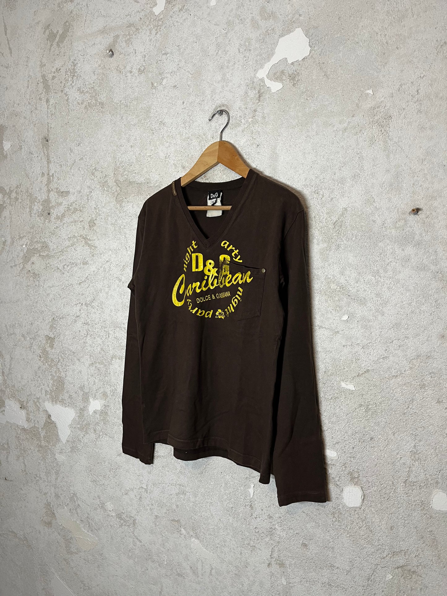 Dolce & Gabbana vintage brown longsleeve top - S