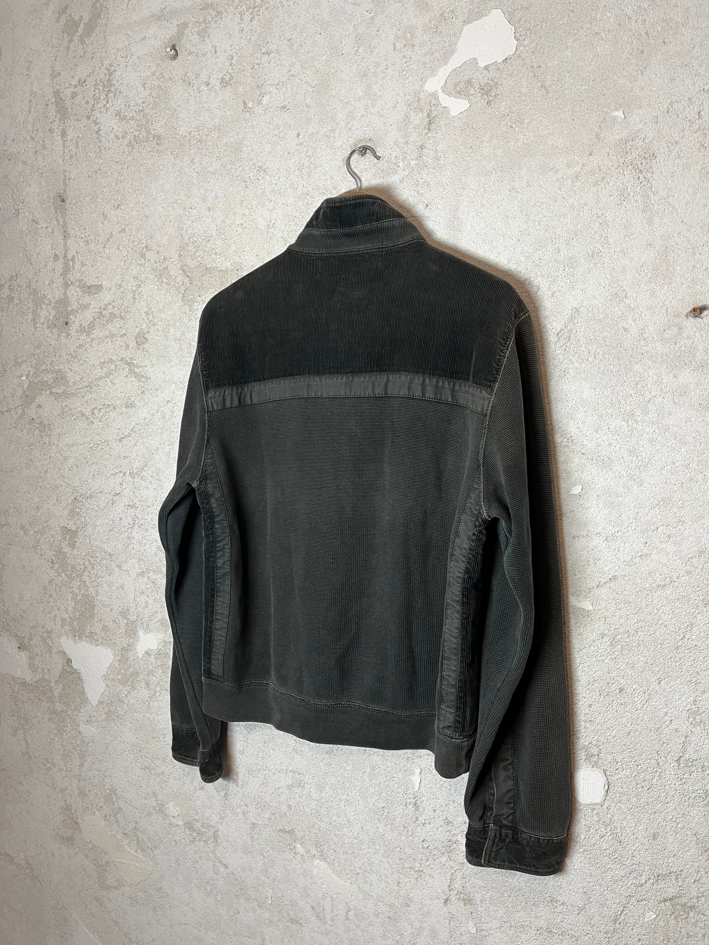 Quiksilver vintage corduroy zip-up sweater - L