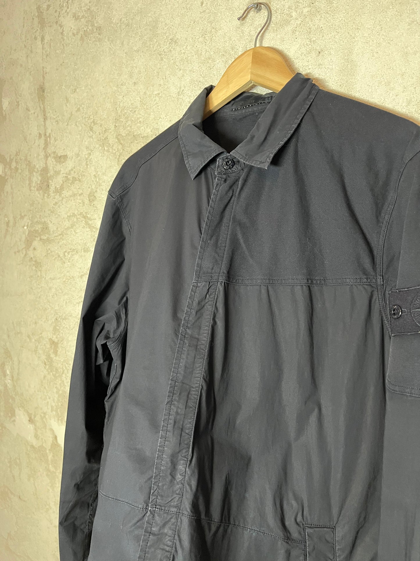 Stone Island Shadow Project overshirt with zipper - XL