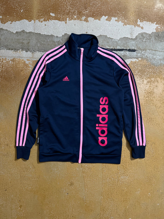 Adidas pink blue vintage sport jacket - XS