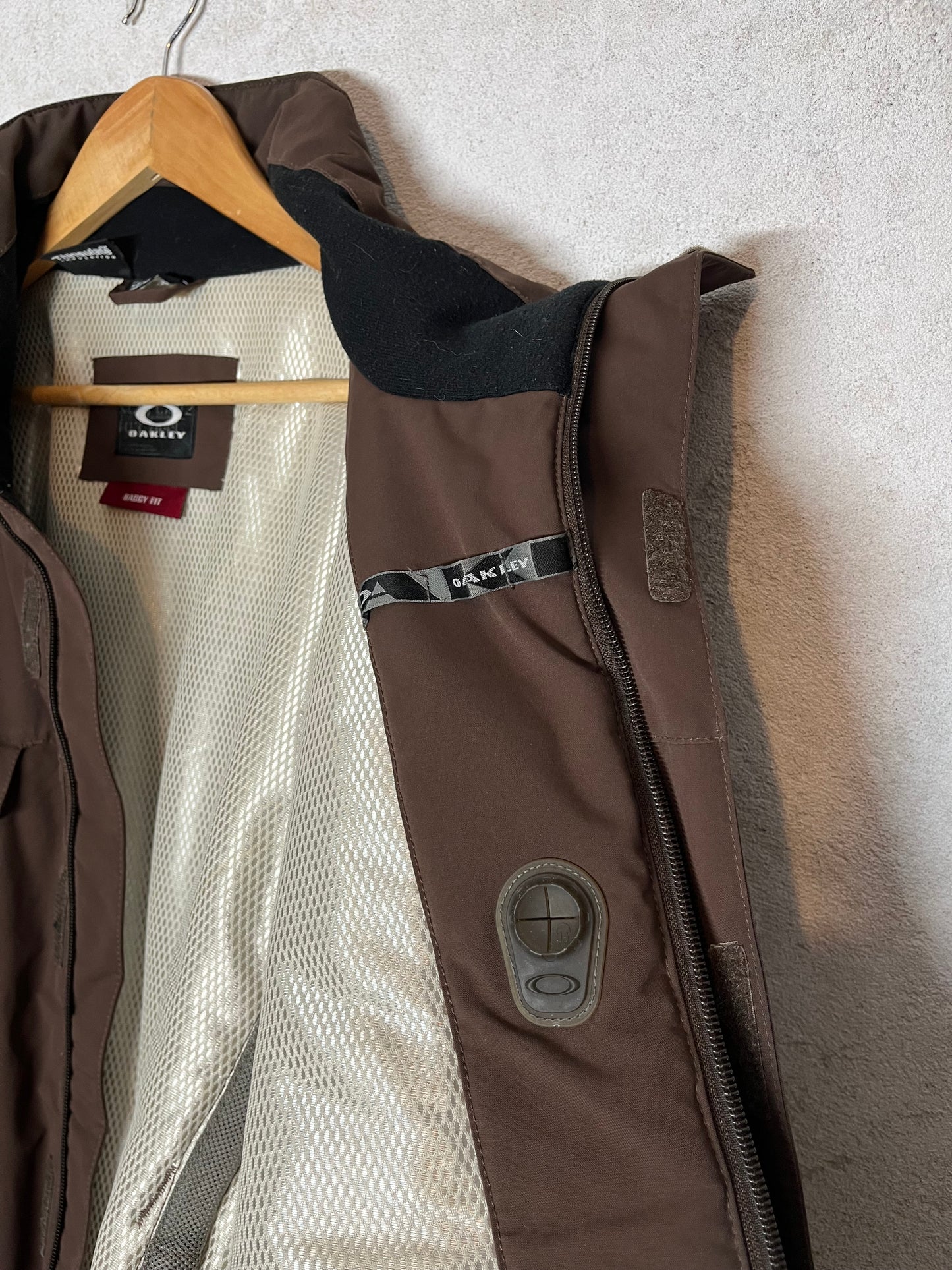 Oakley brown oversized ski jacket - XL