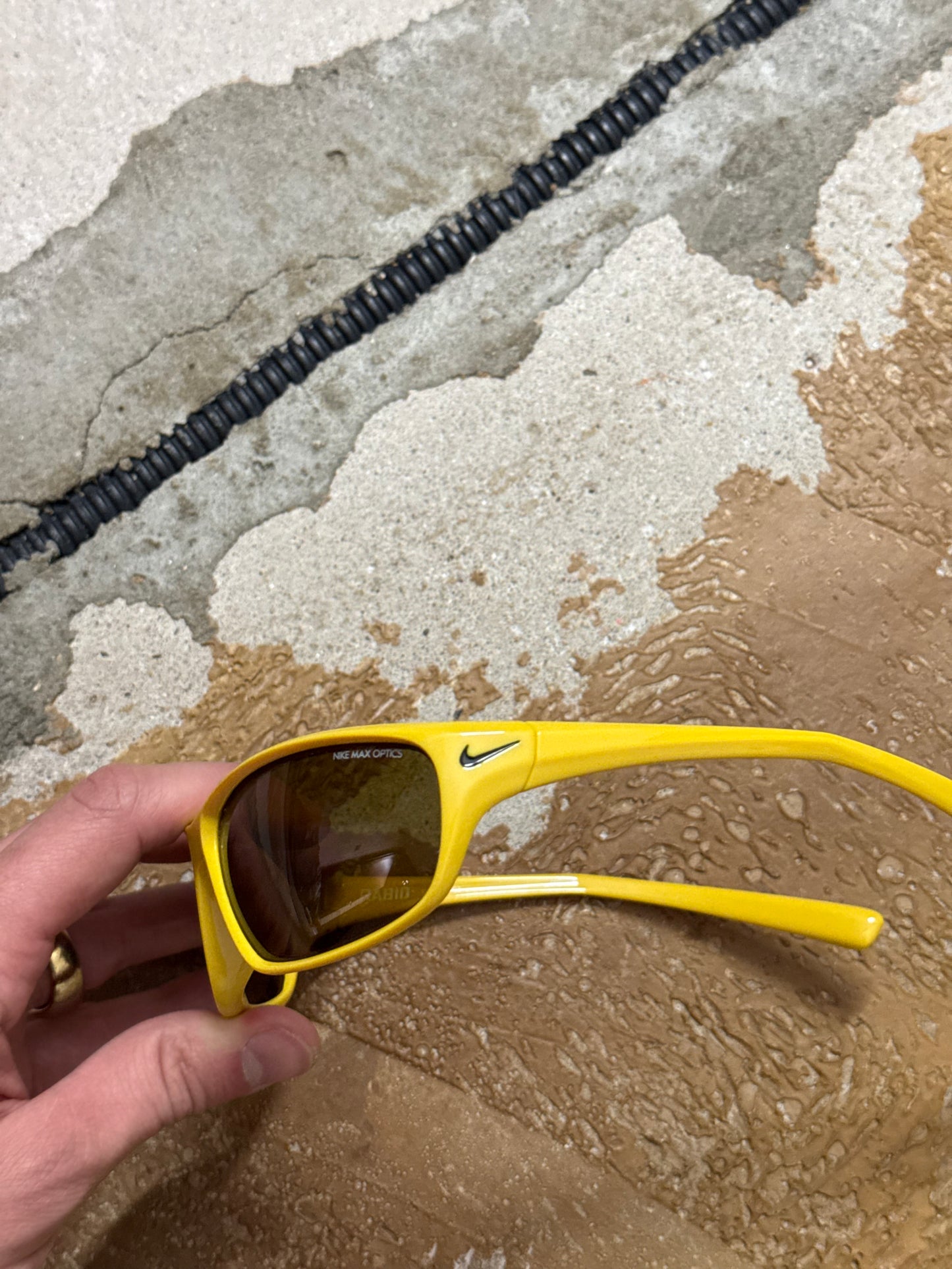 Vintage yellow Nike Rabid EV0603 703 sunglasses