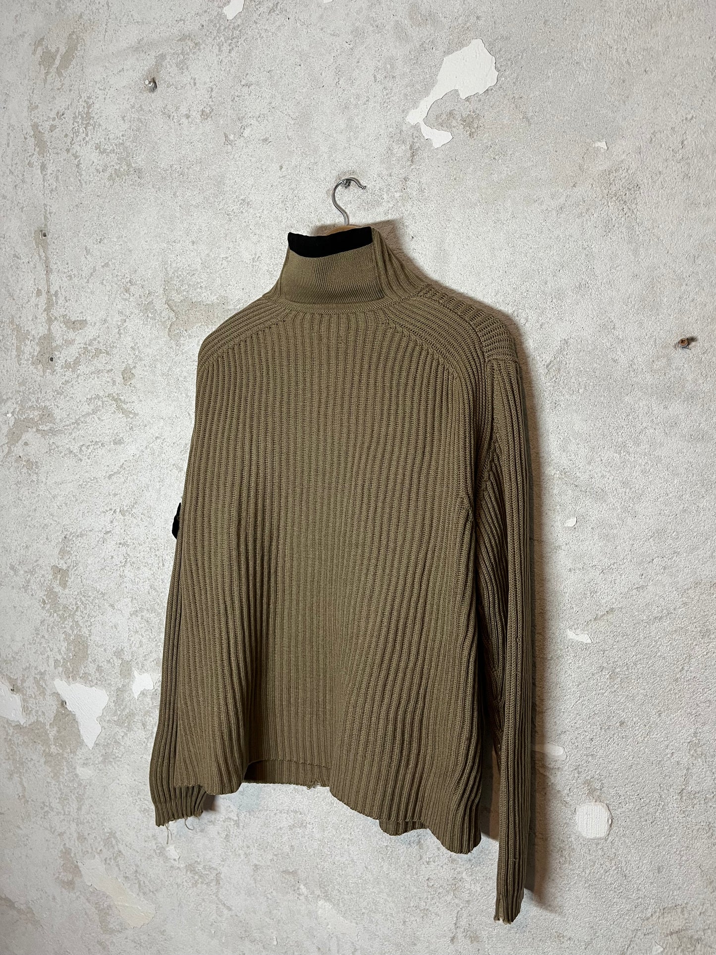 Stone Island vintage knit zip-up sweatshirt - L