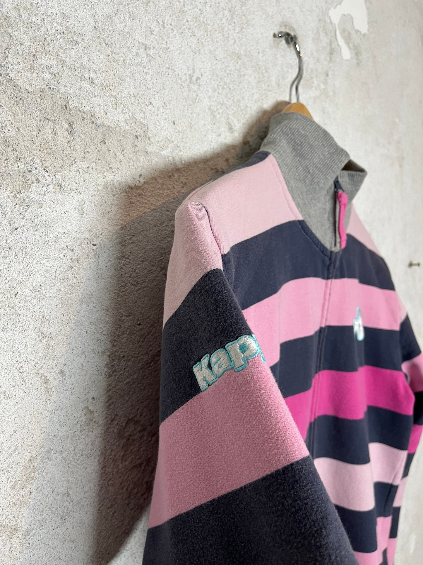 Kappa vintage retro zip-up sweater - L