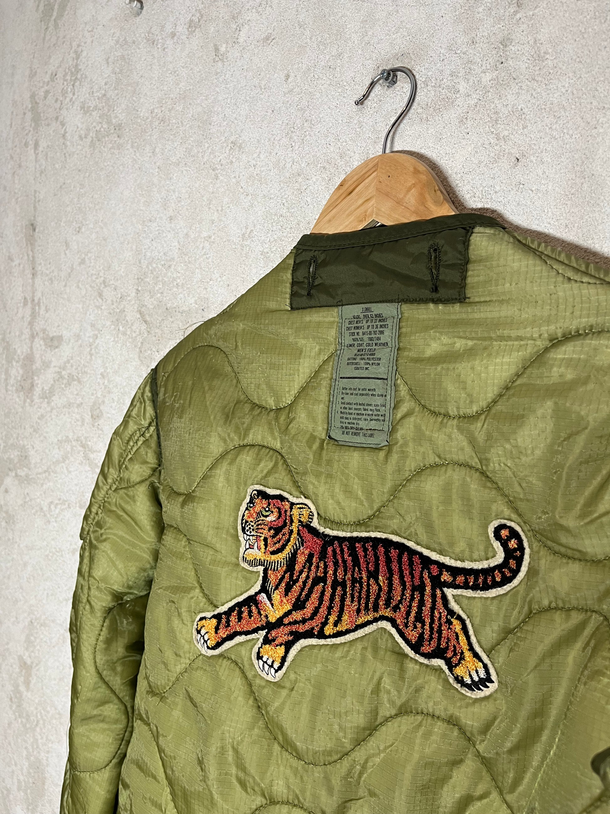 Maharishi vintage 2000s 90s retro upcycled liner tiger jacket 