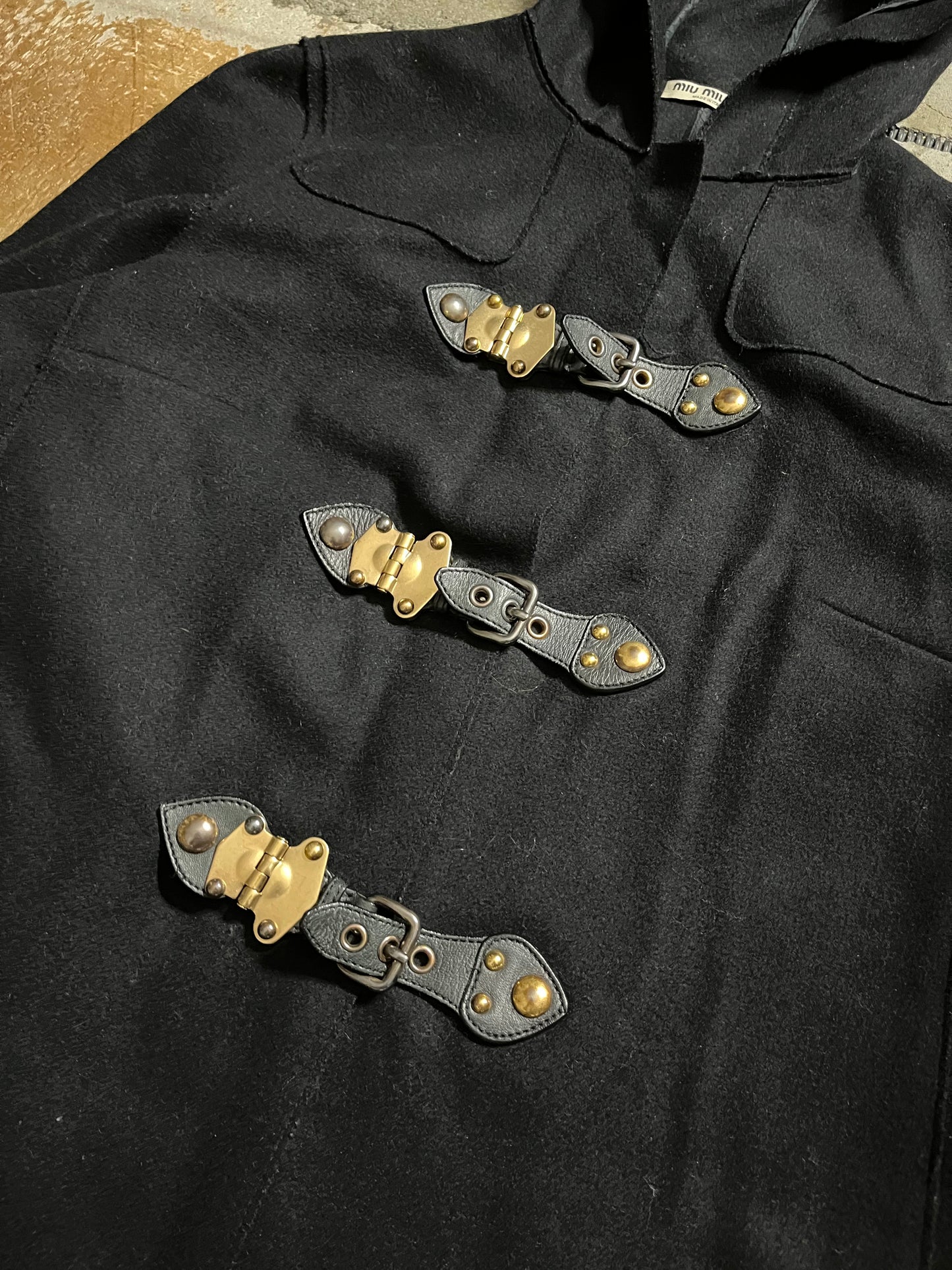 Miu Miu Wool buckle jacket - M