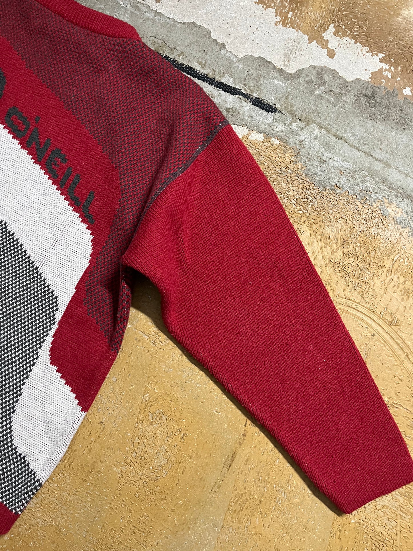 O’neill vintage retro ski snowboard knit sweater - M