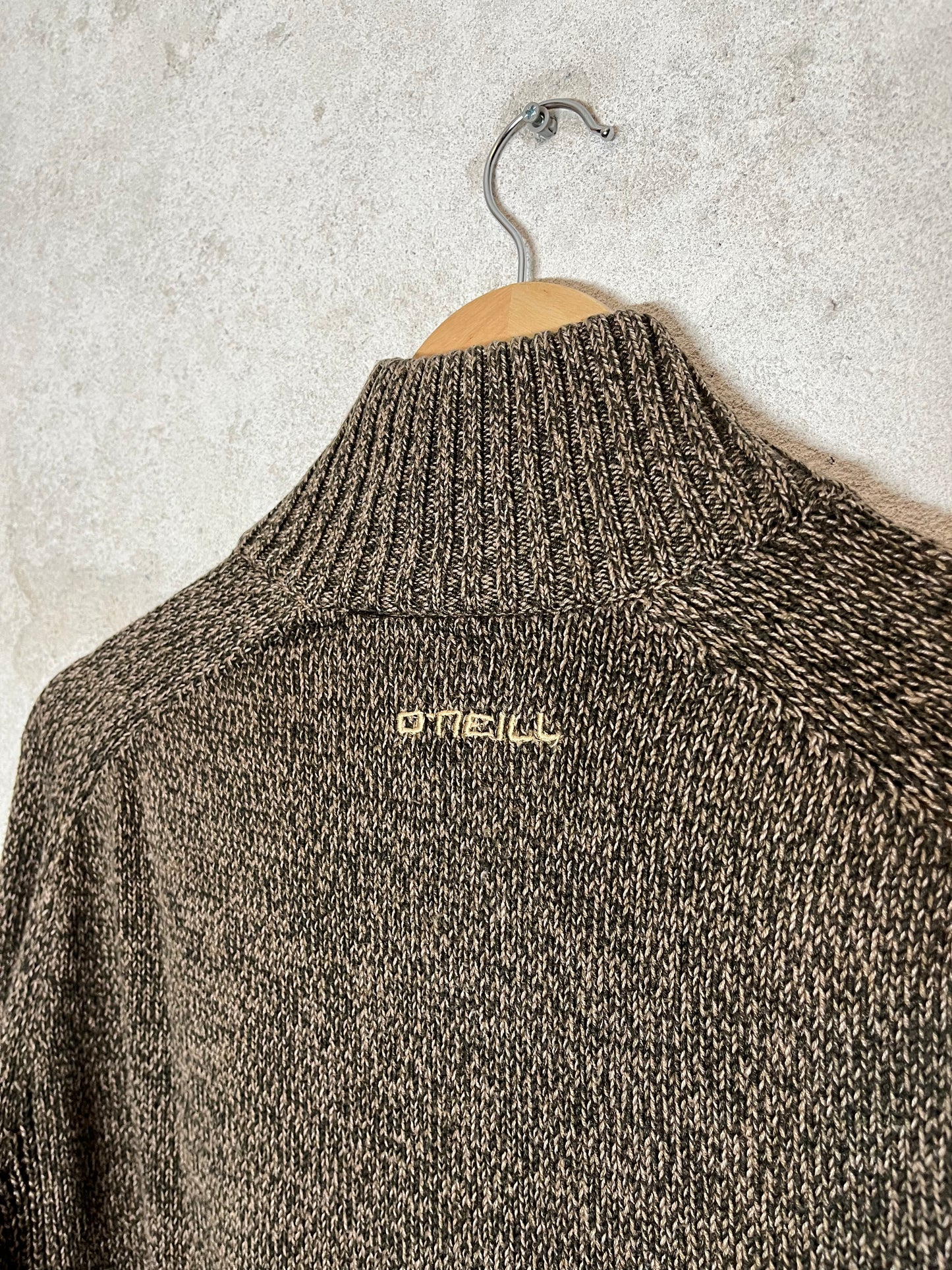 O’neill vintage 1/4 zip up knit sweater - L