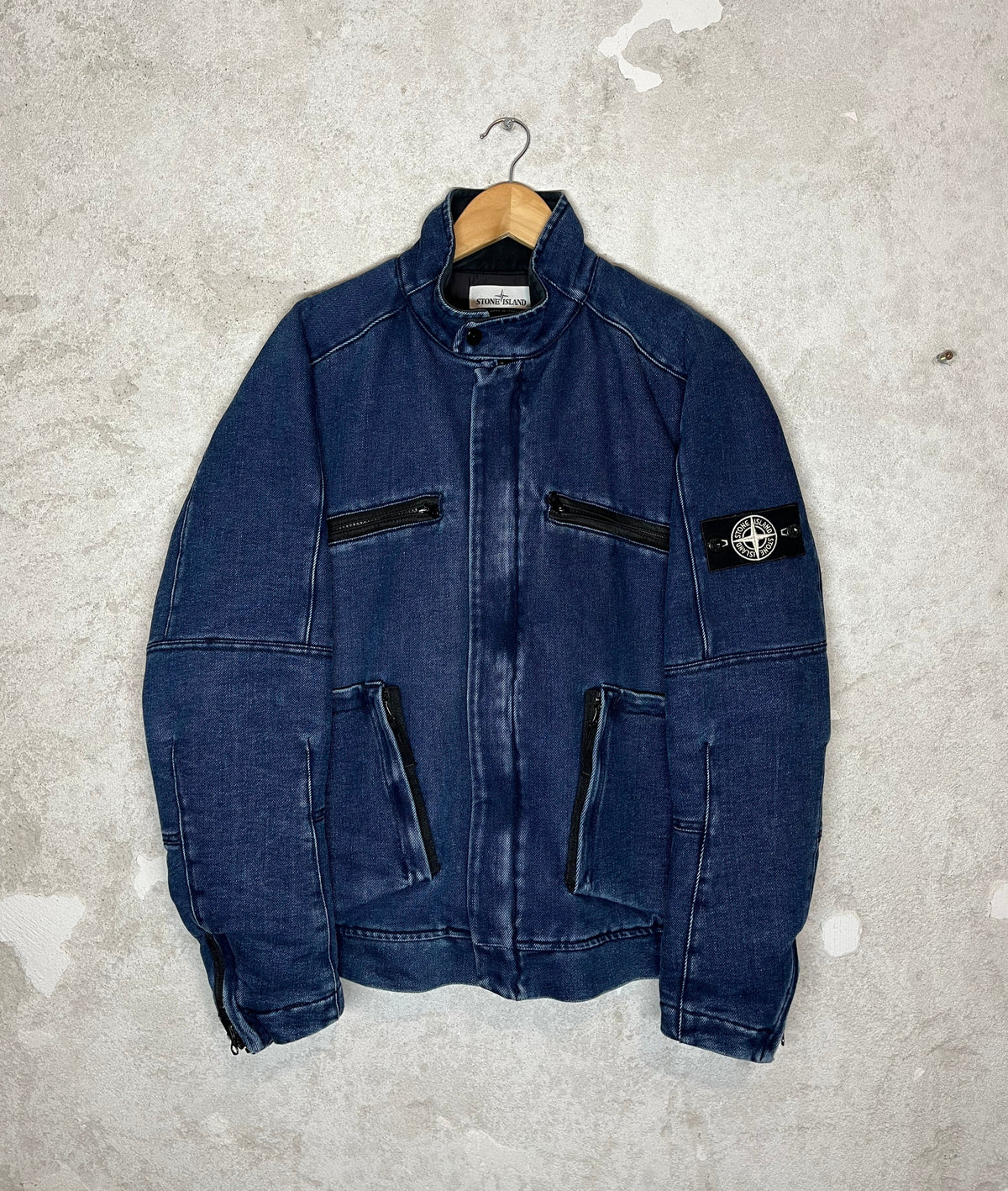 Stone Island 42234 Polypropylene Denim Jacket - L – Father of Vintage