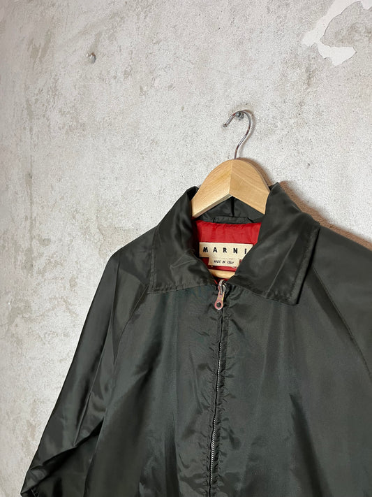 Marni coach jacket with zip off hood - XL