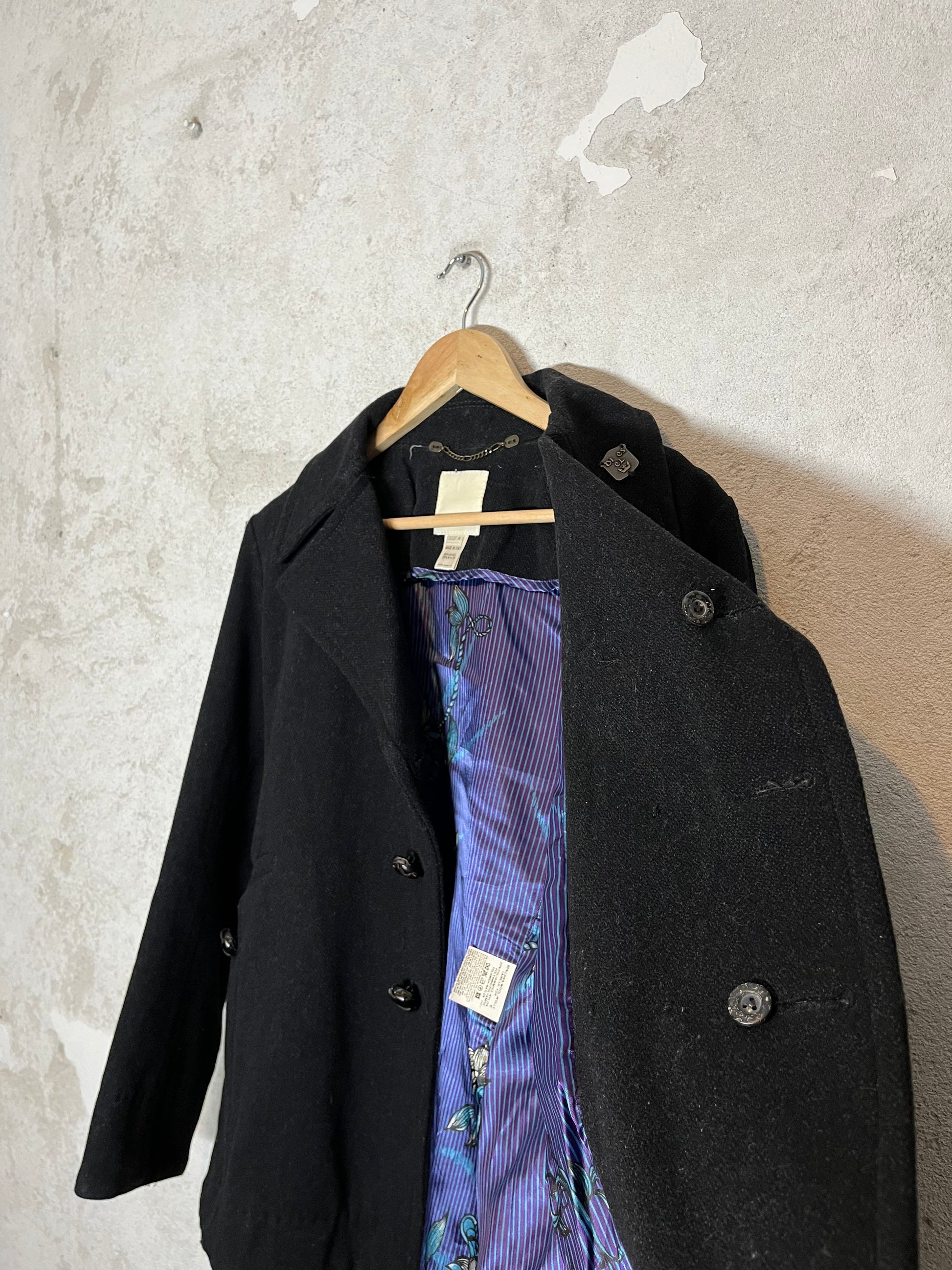 Diesel vintage 2000s wool trenchcoat jacket 