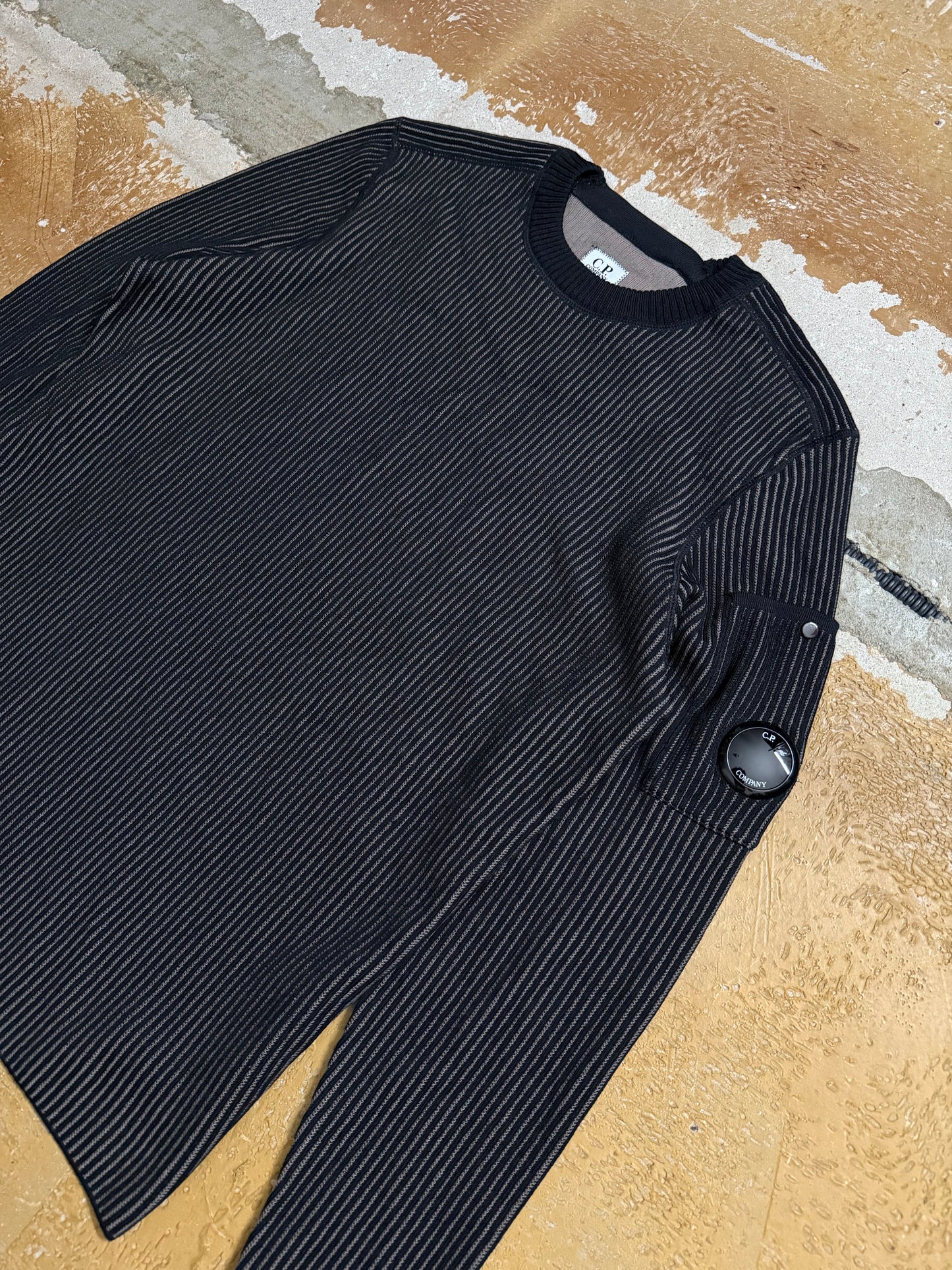 CP Company ribbed knit wool sweater - M