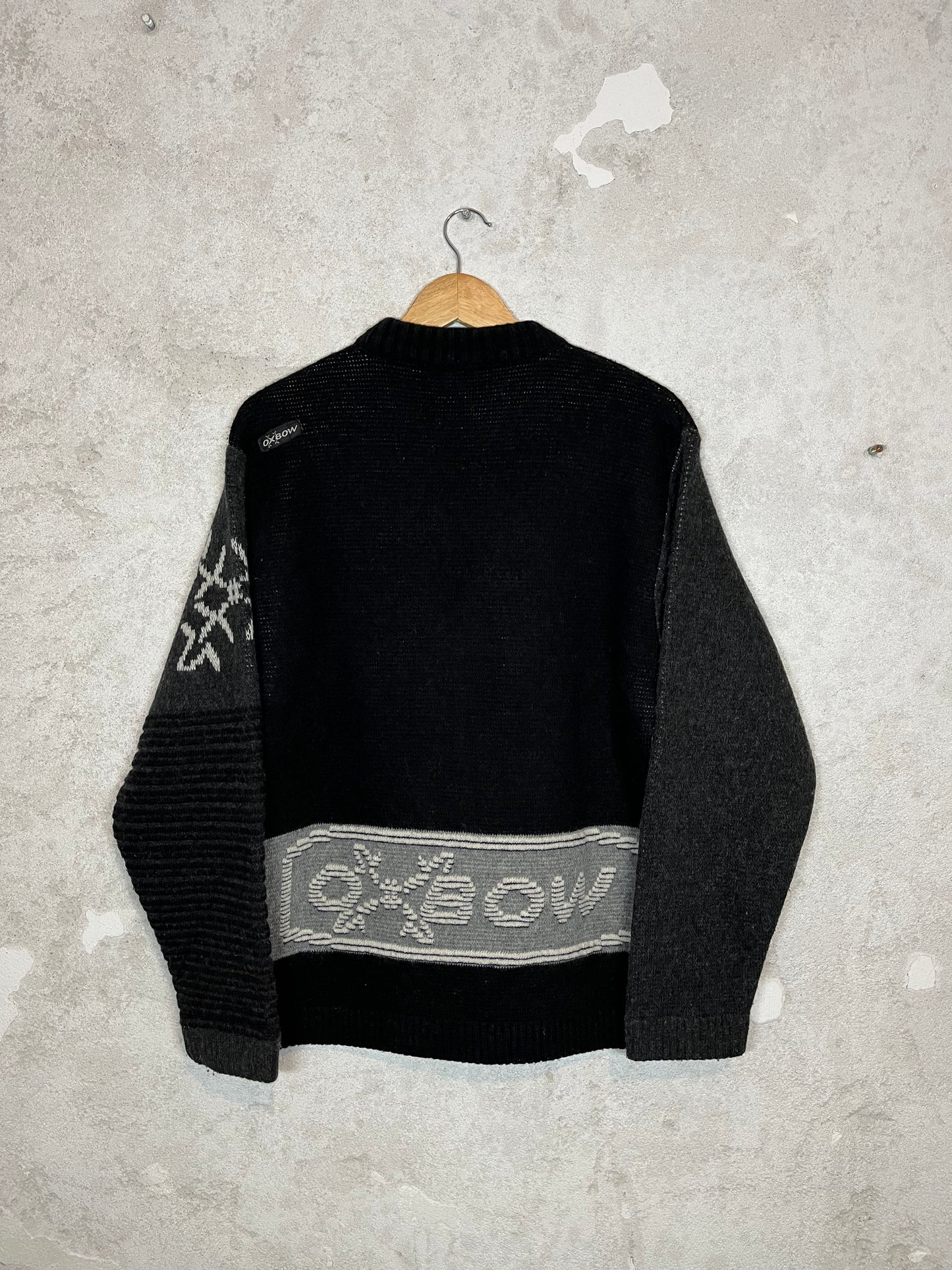 Oxbow vintage heavy knit ski snowboard sweater - M