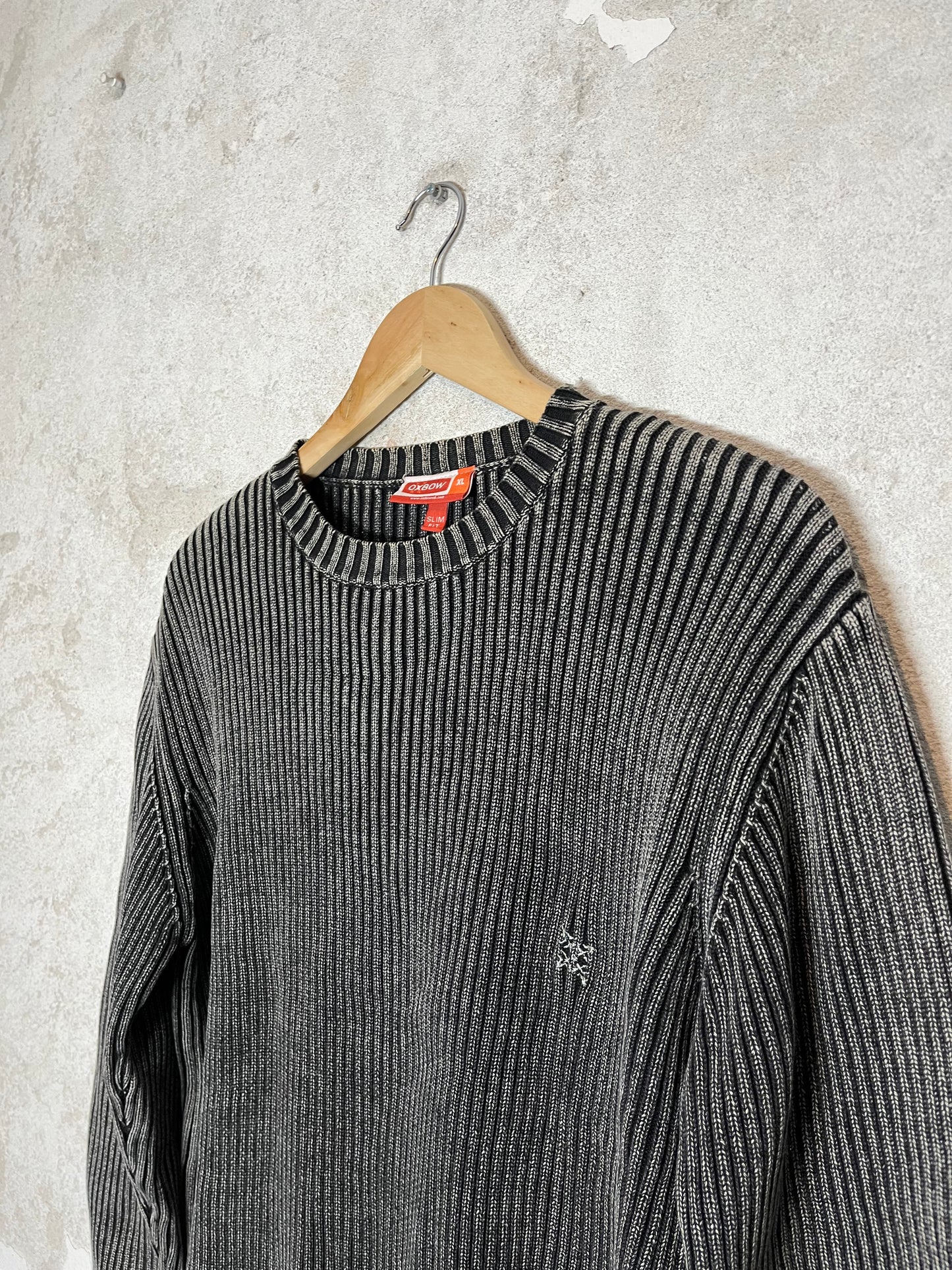 Oxbow heavy knit ski snowboard ribbed sweater - XL