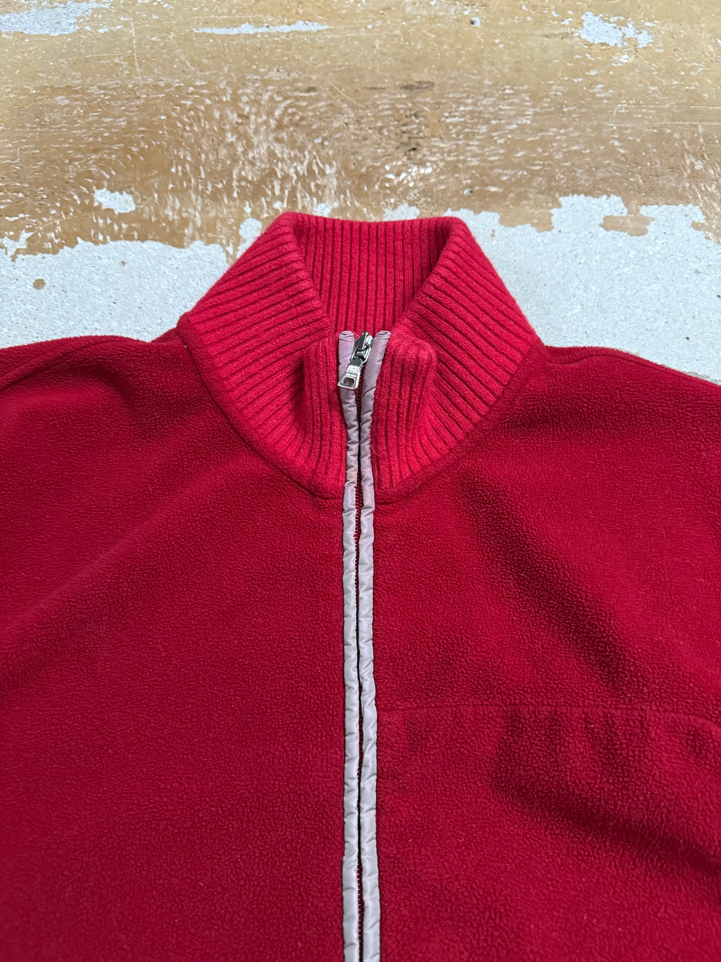 Prada vintage red fleece sweatshirt - S