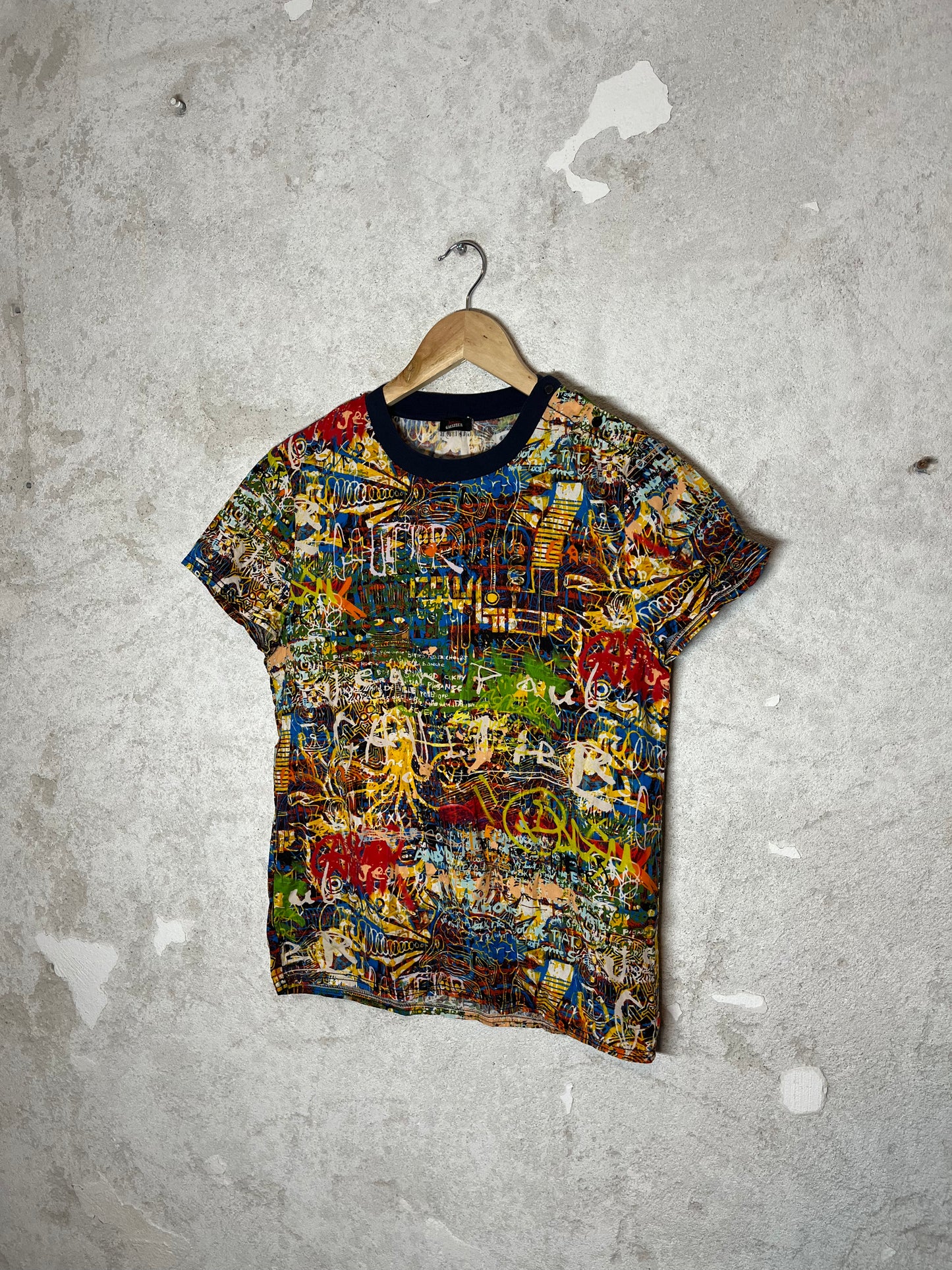 Jean Paul Gaultier multicolor drawing top