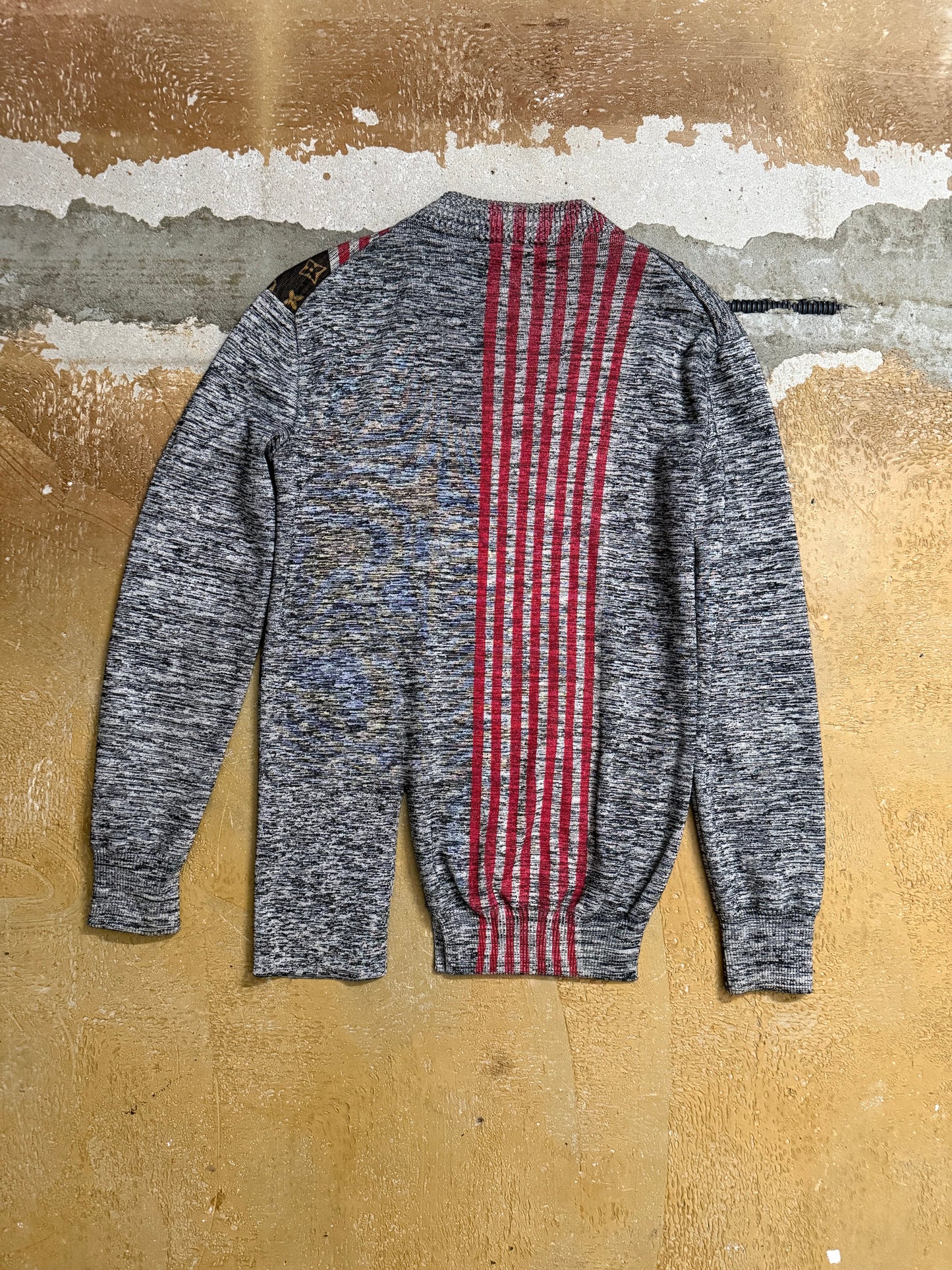 Louis Vuitton vintage monogram knit sweater - S