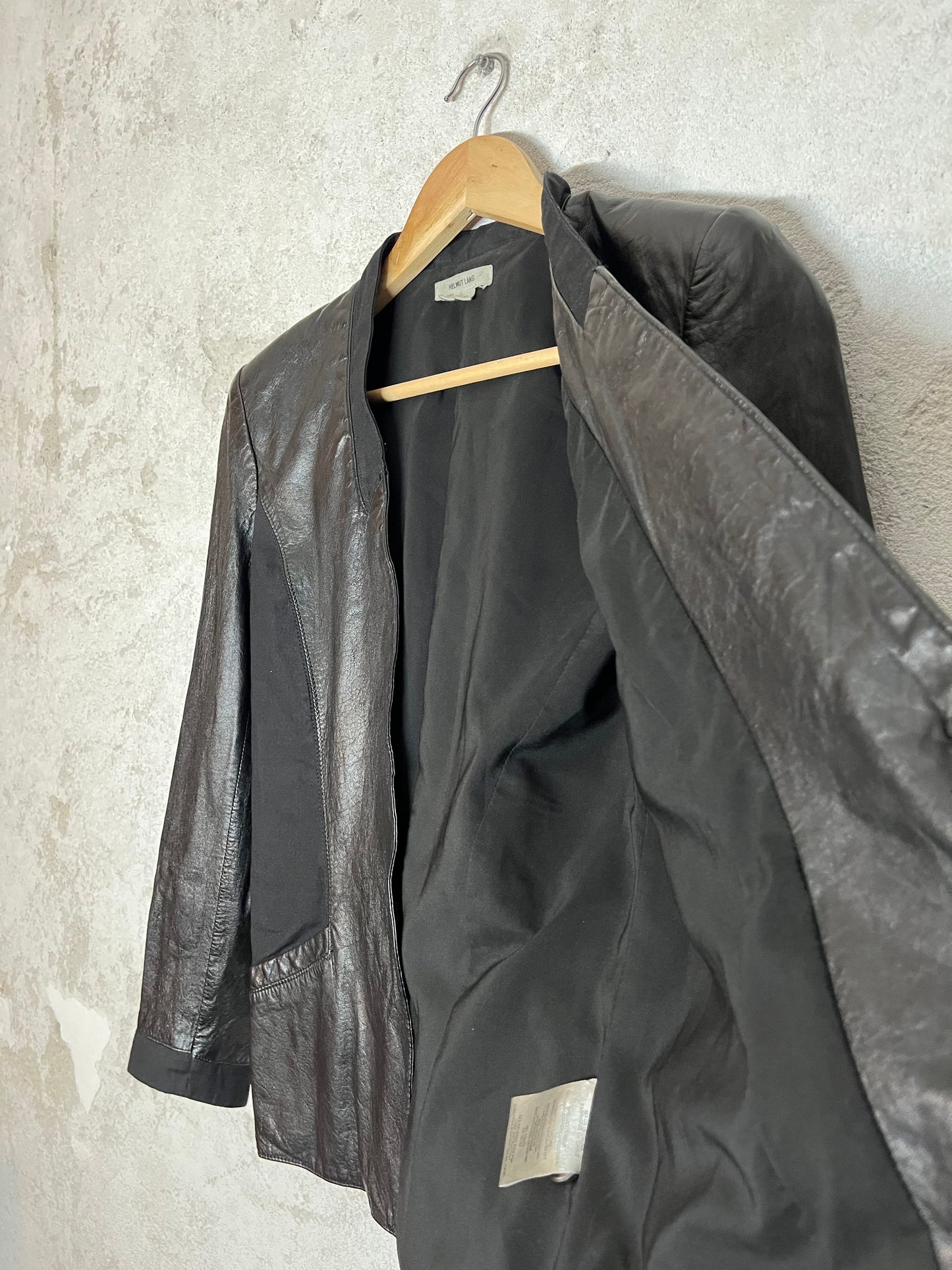 Helmut Lang vintage sheepskin leather jacket - XS