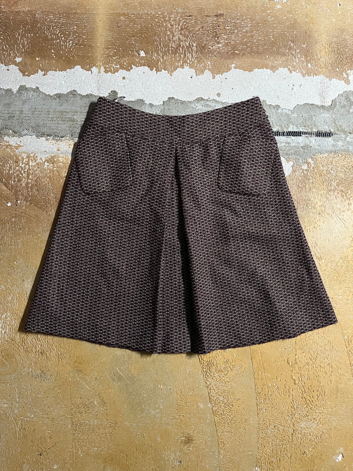 Celine vintage 100% virgin wool skirt - M