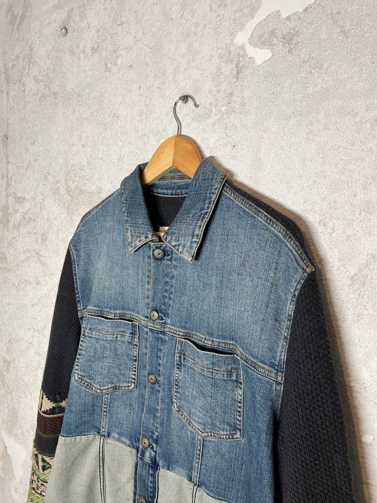 Maison Martin Margiela MM6 Indigo Knit denim jacket - M