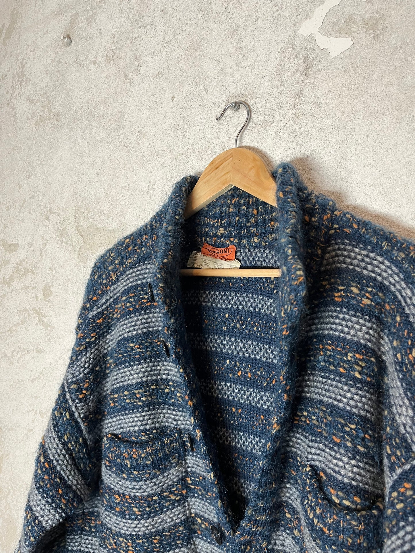 Missoni vintage retro designer 90s heavy knit - XXL