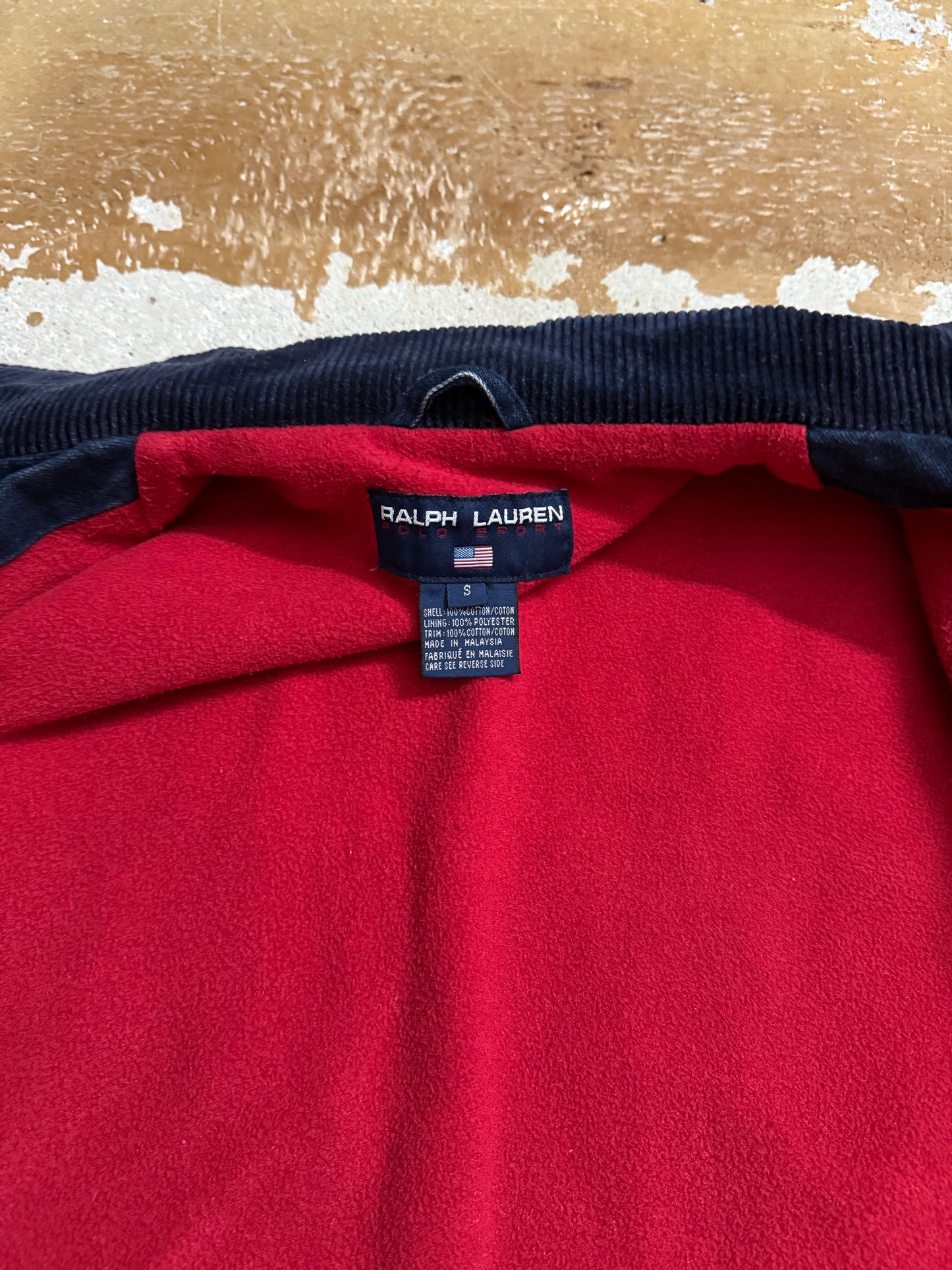 Ralph Lauren polo sport lobster fireman clasp denim jacket - S