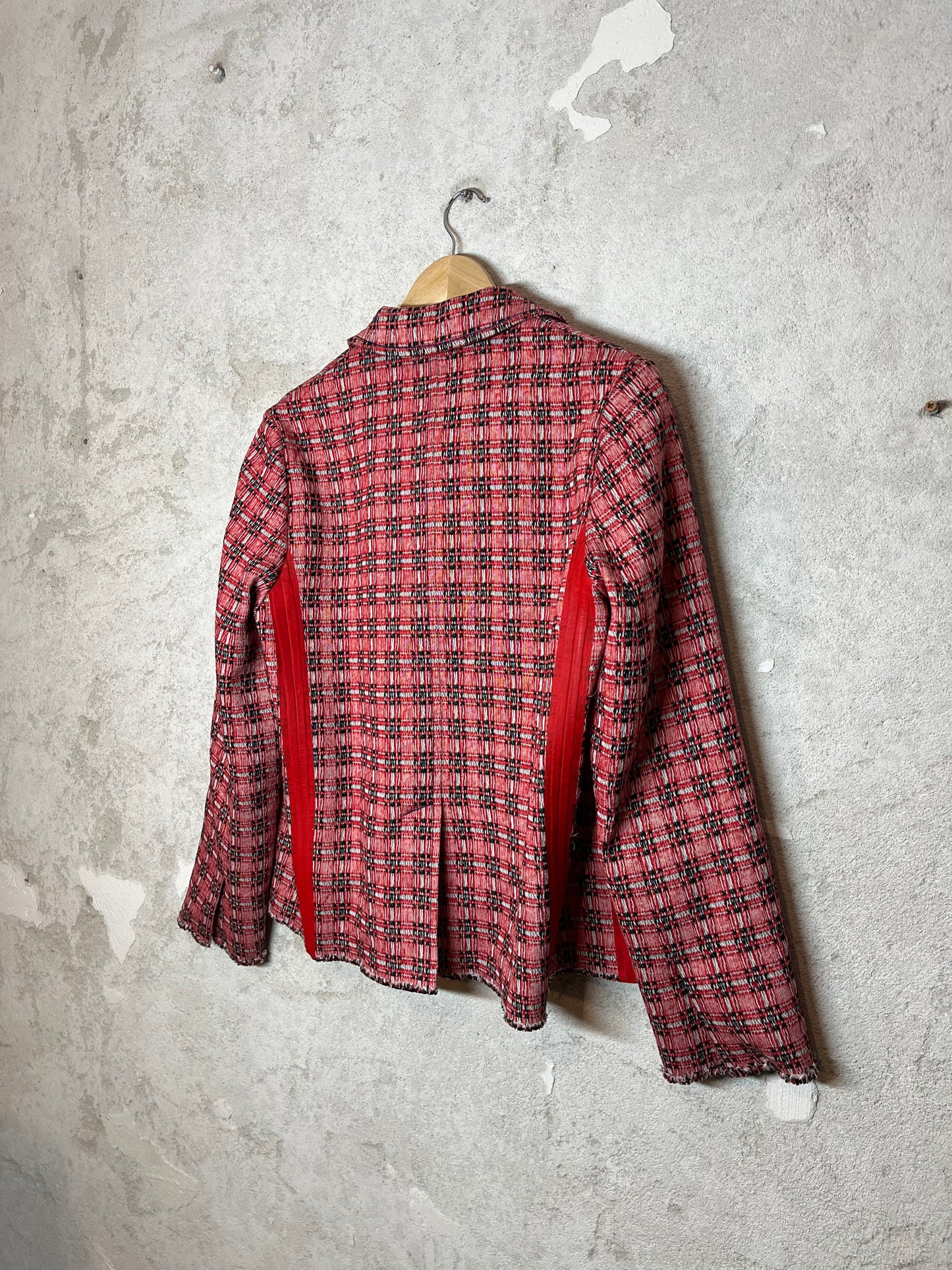 Marni multicolor plaid tweed jacket - S/M