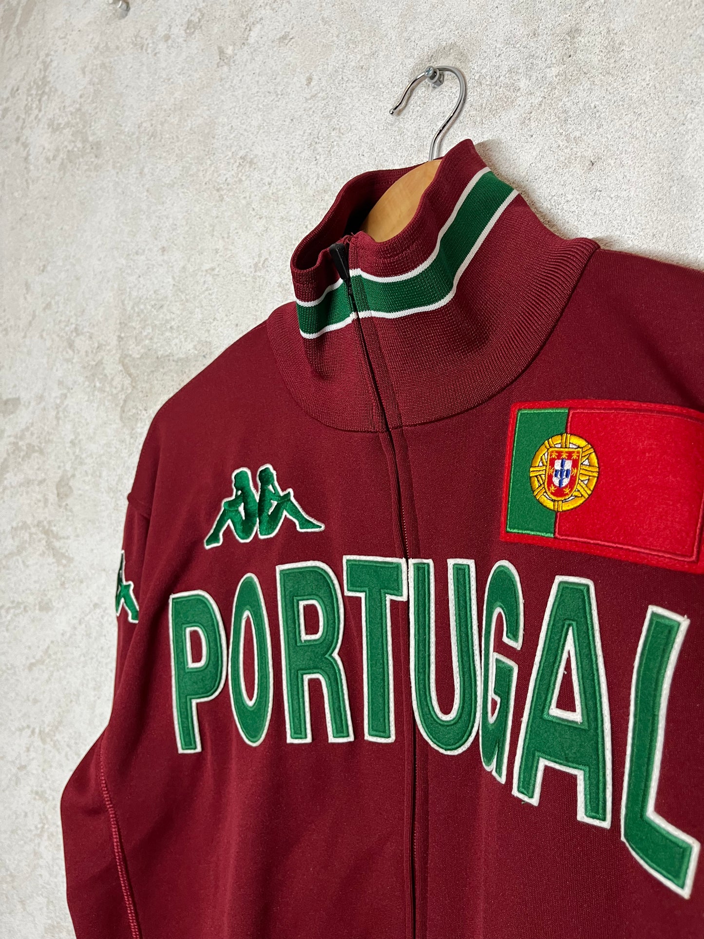 Kappa vintage Portugal zip-up sweater - L