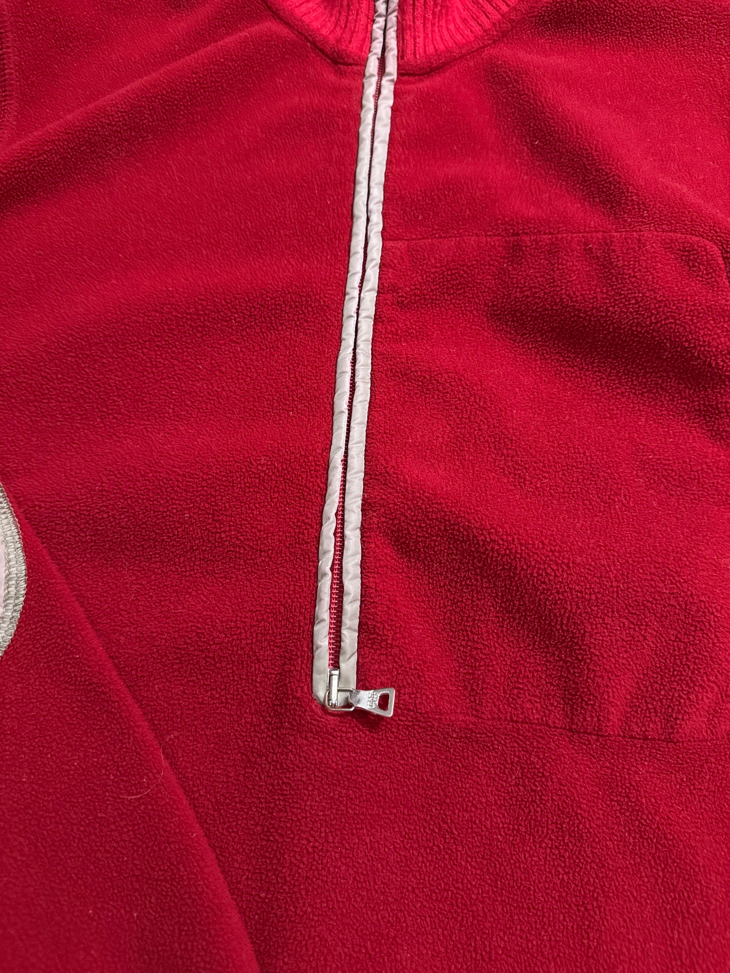 Prada vintage red fleece sweatshirt - S